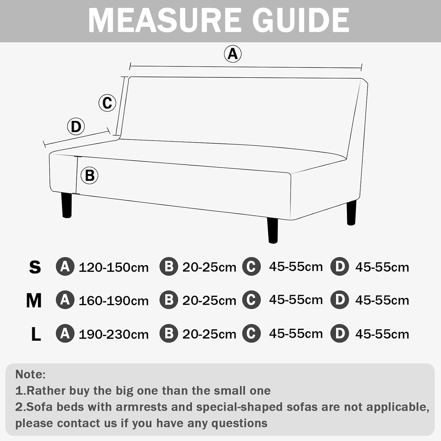 Stretch Armless Futon Cover