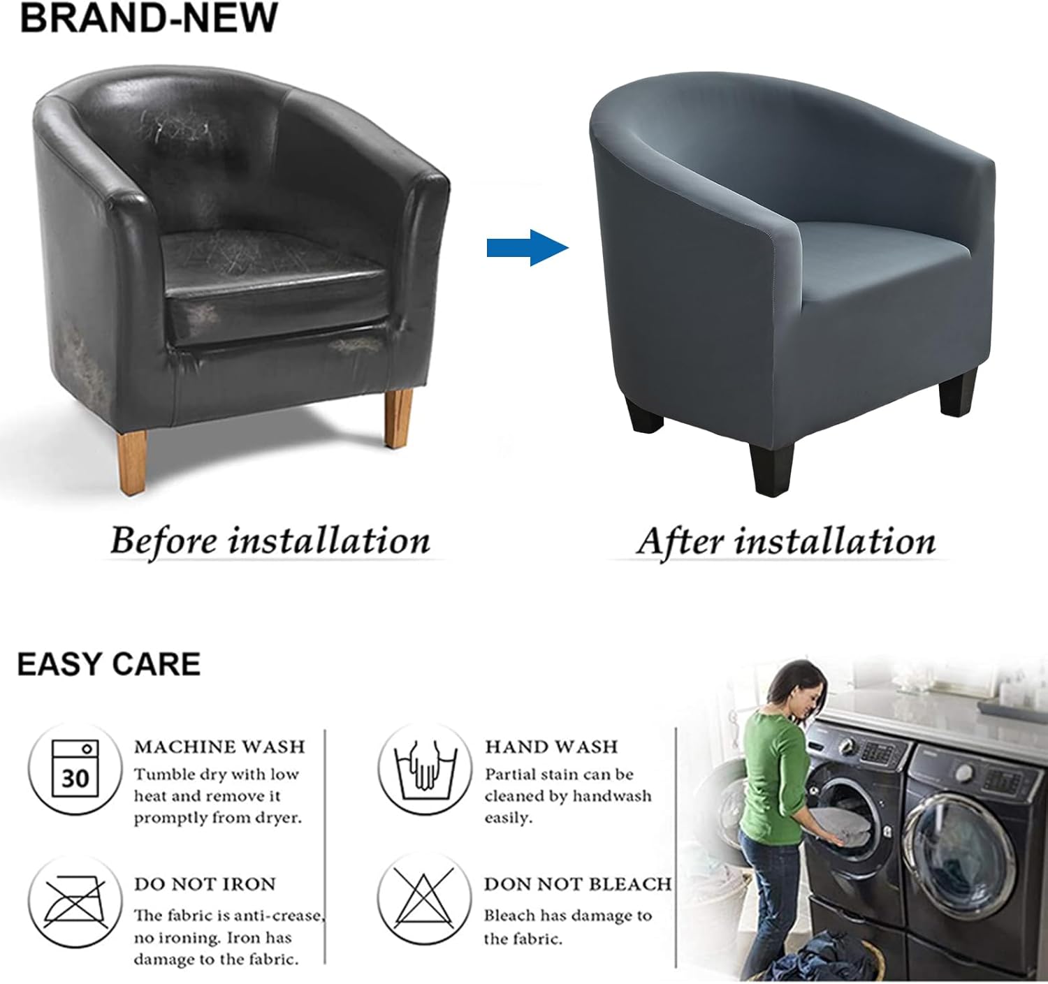 Club Chair Slipcover