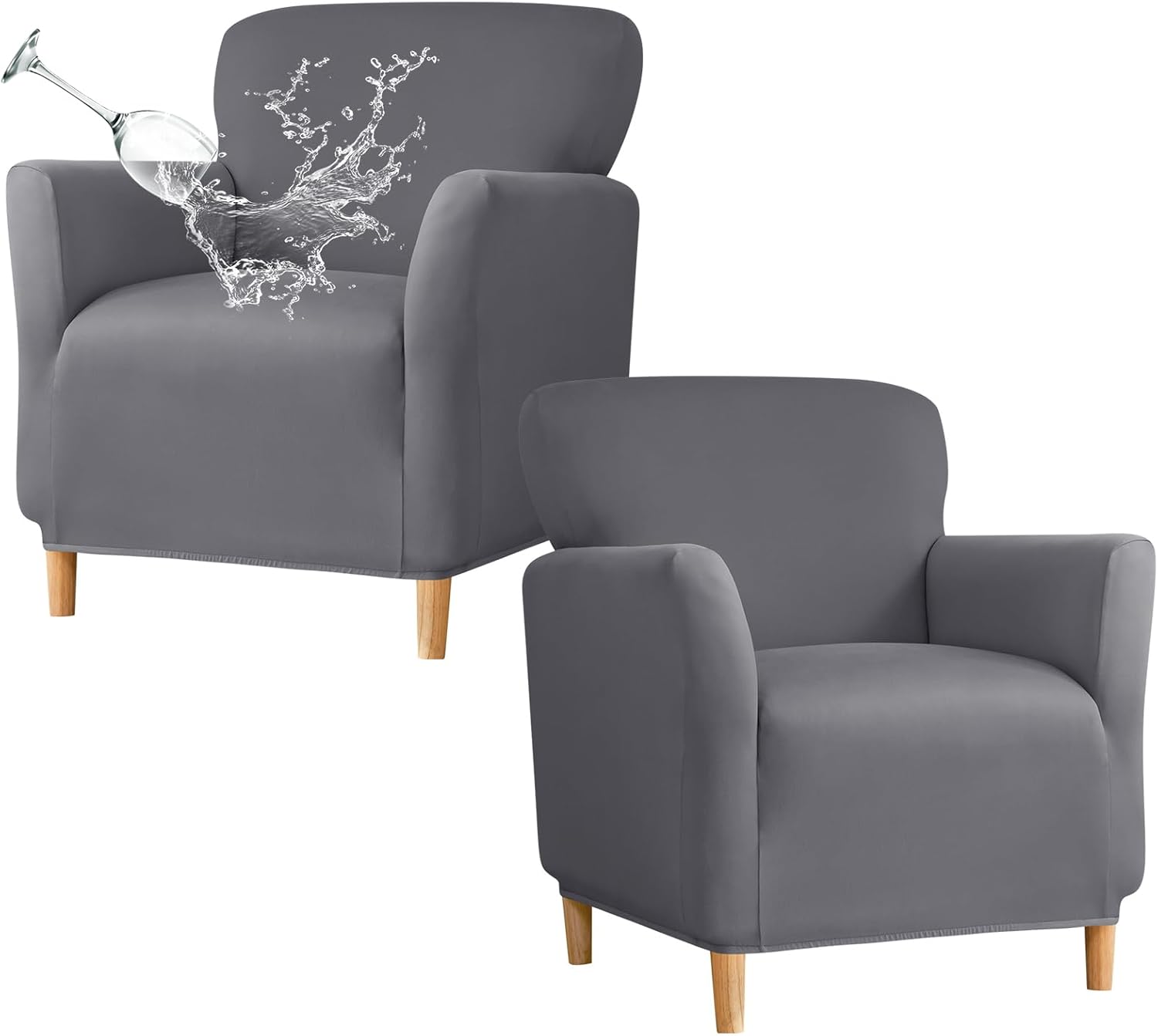 Printed Banquet Armchair Slipcovers Soft Chair Covers Armchair 1-Piece Stretch Chair Covers for Living Room Nonslip Outdoor Armchair Slipcover Kids Pets Friendly Furniture Protector,01