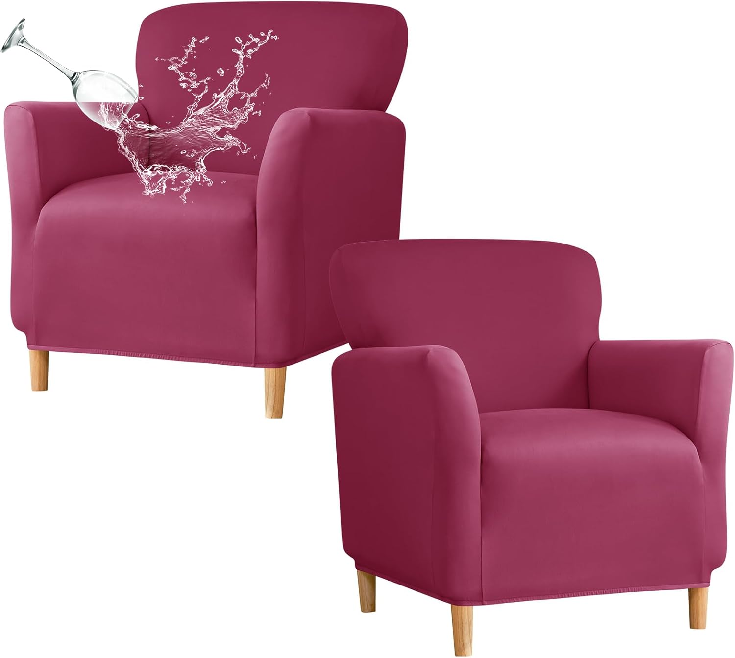 Printed Banquet Armchair Slipcovers Soft Chair Covers Armchair 1-Piece Stretch Chair Covers for Living Room Nonslip Outdoor Armchair Slipcover Kids Pets Friendly Furniture Protector,01