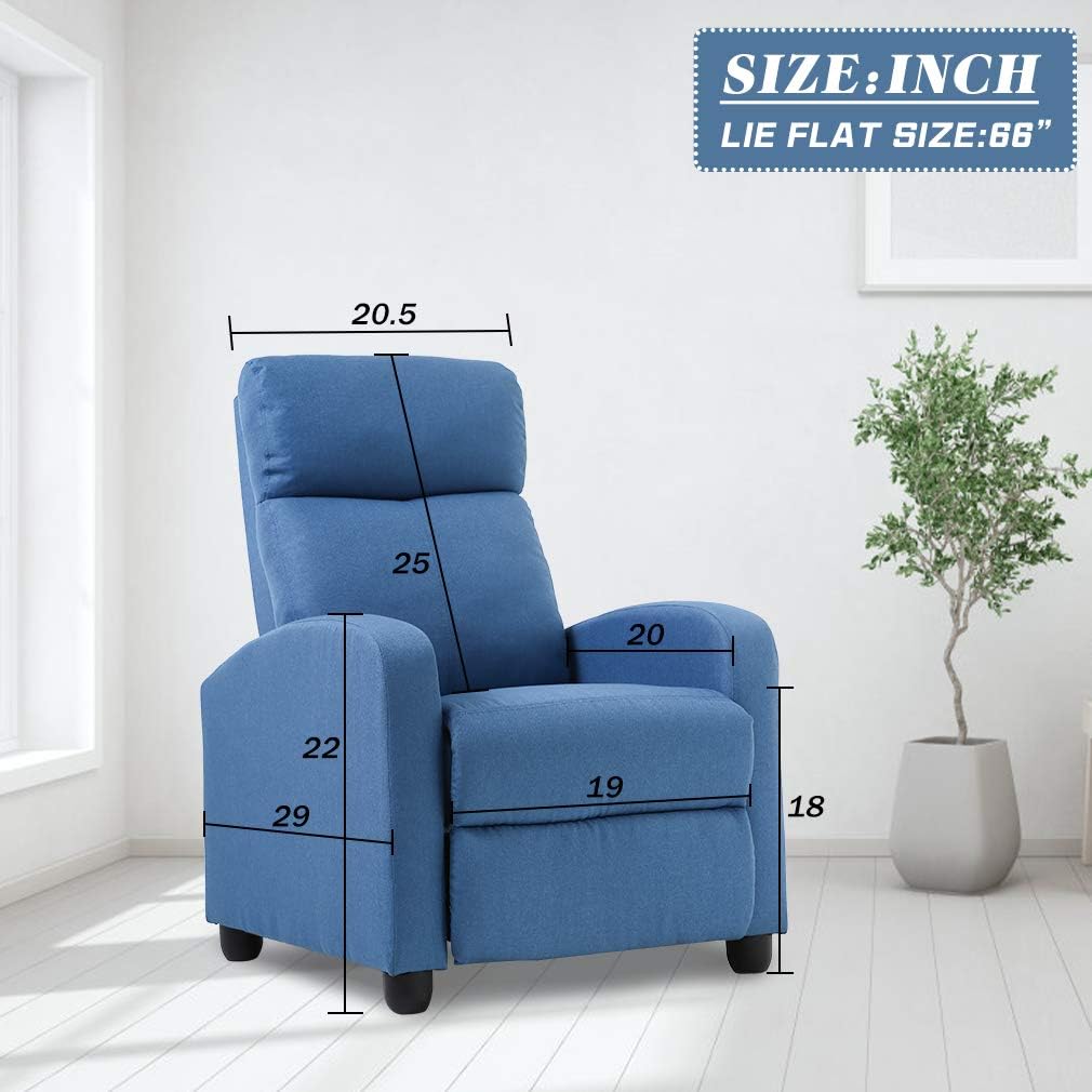 Theater Seating Single Reclining Sofa Lounge