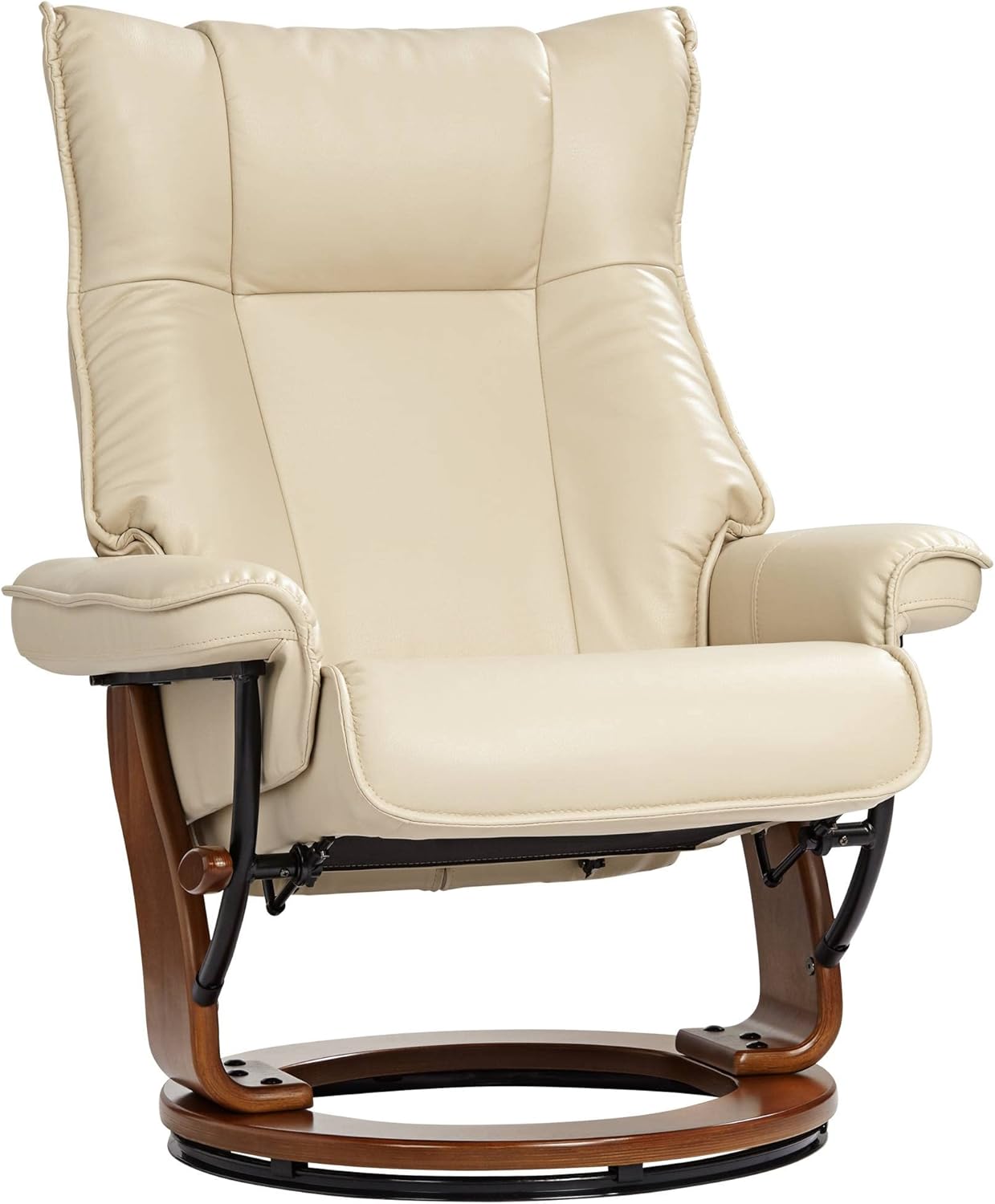 Leather Recliner with Ottoman Chair