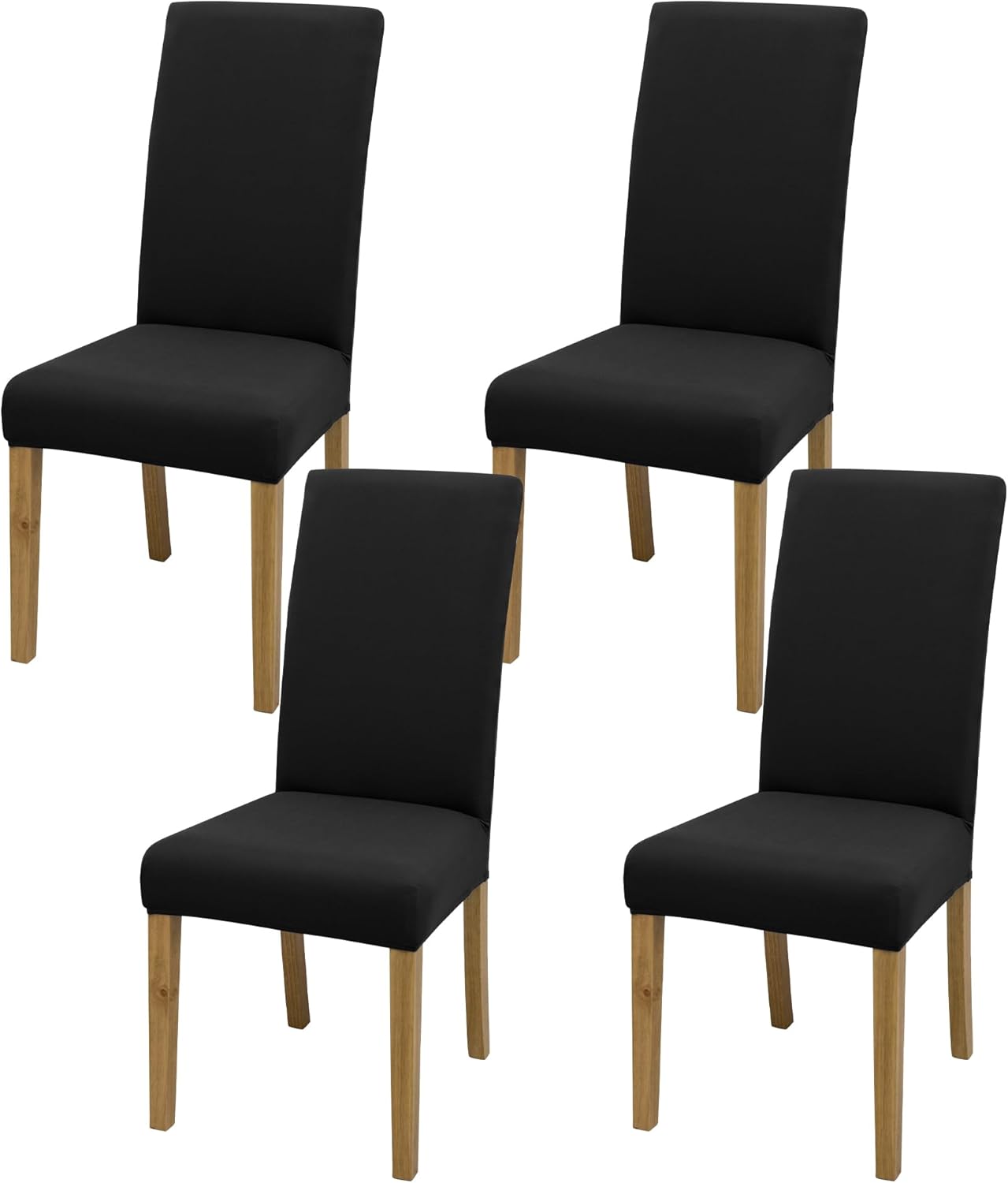 Dining Chair Cover,Dining Room Chair Covers Set of 6,Stretch Kitchen Chair Cover,Washable Dining Chair Cover,Parsons Chair Slipcovers Protective,for Home,Restaurant,Banquet(Gray)