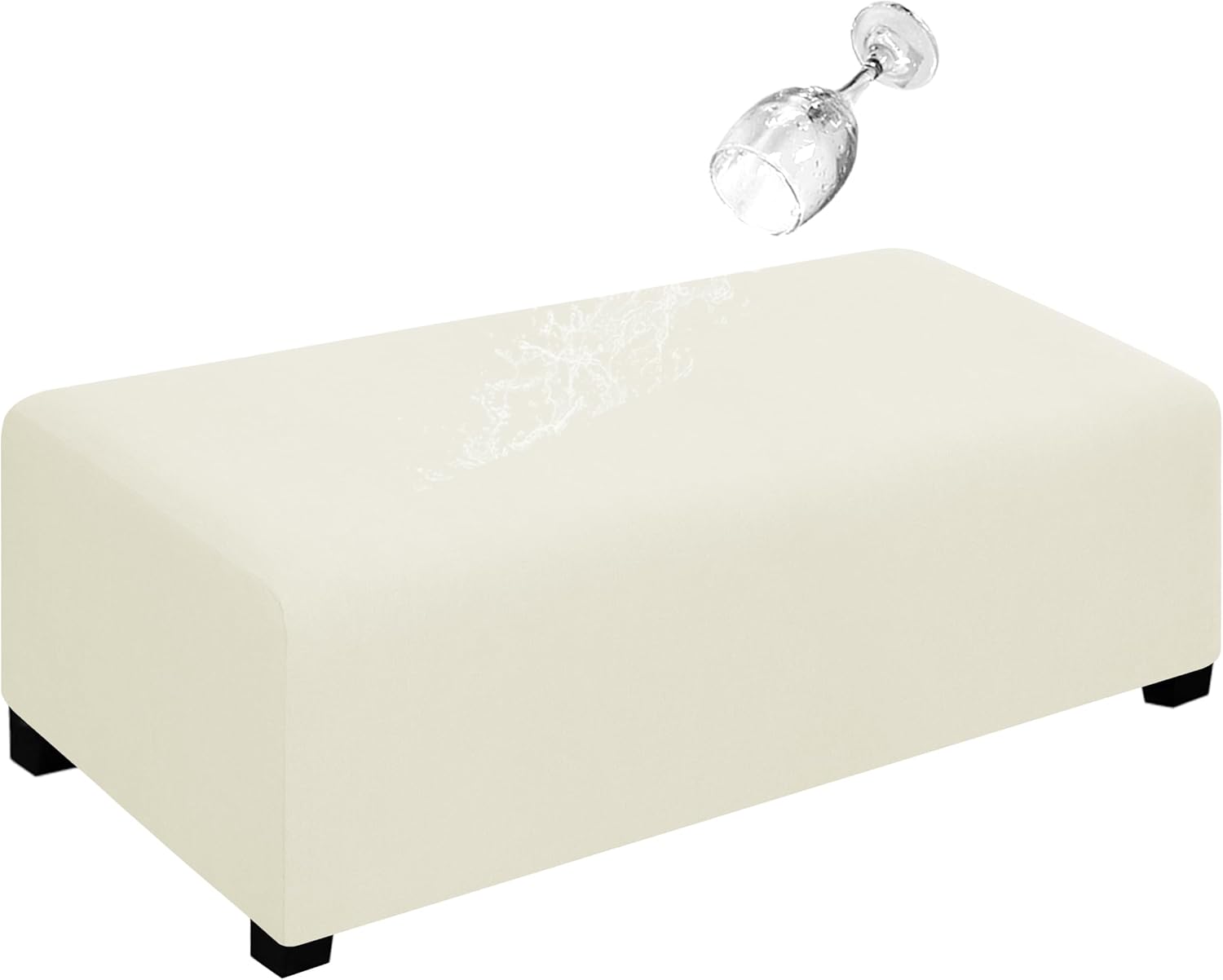 Dual Waterproof Stretch Ottoman Cover