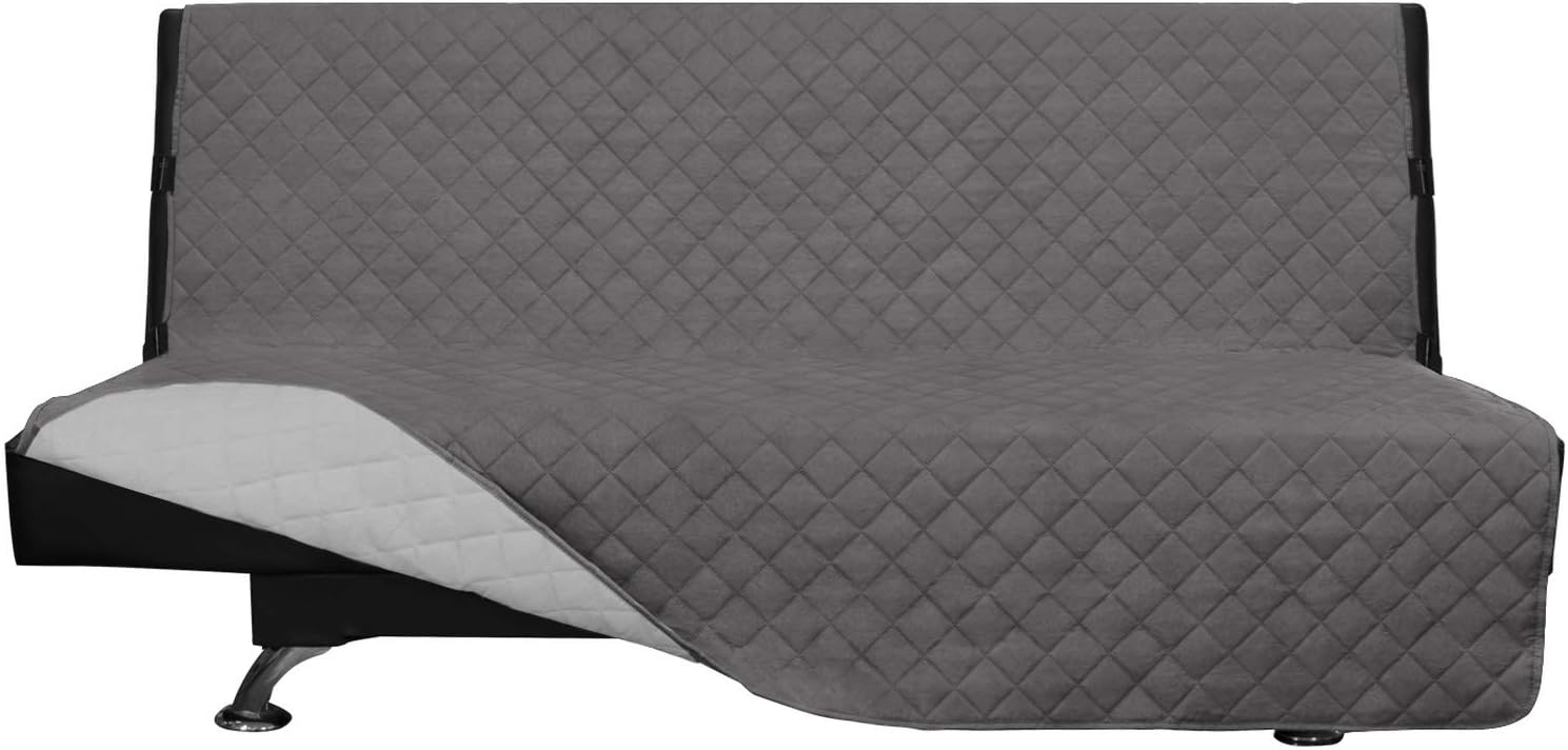 Easy-Going Chair Sofa Slipcover Reversible Sofa Cover Water Resistant Couch Cover Furniture Protector Cover with Elastic Straps for Pets Kids Children Dog Cat (Chair, Gray/Light Gray)