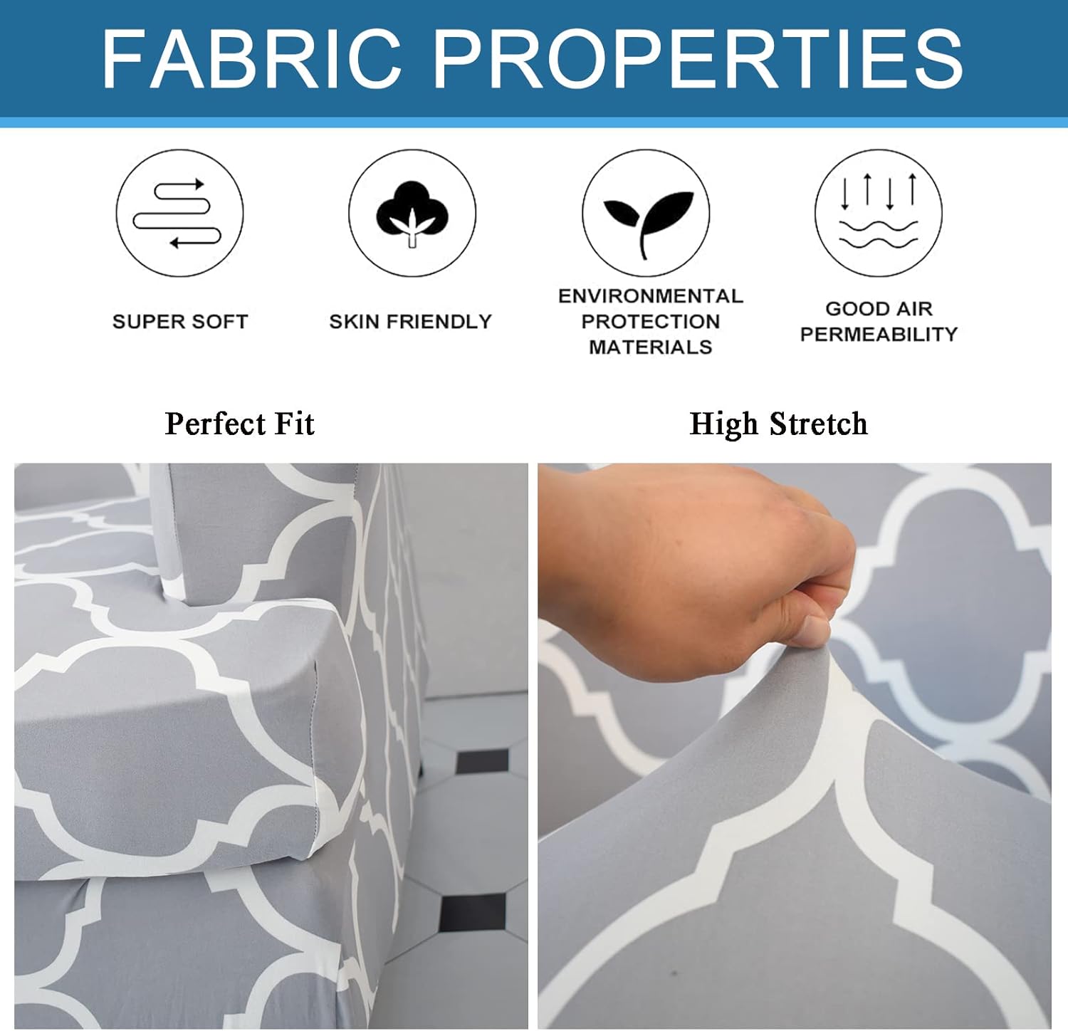 Wing Chair Slipcovers 2 Pieces Stretch Spandex Wingback Chair Covers Sofa Slipcover Printing Wingback Armchair Slipcovers Furniture Protector Couch Soft with Elastic Bottom for Wingback Chairs,12