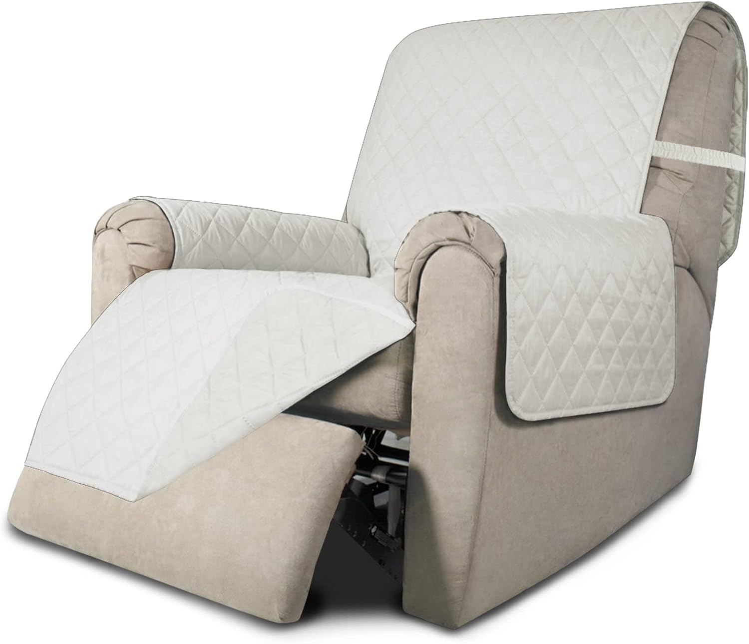 Easy-Going Chair Sofa Slipcover Reversible Sofa Cover Water Resistant Couch Cover Furniture Protector Cover with Elastic Straps for Pets Kids Children Dog Cat (Chair, Gray/Light Gray)