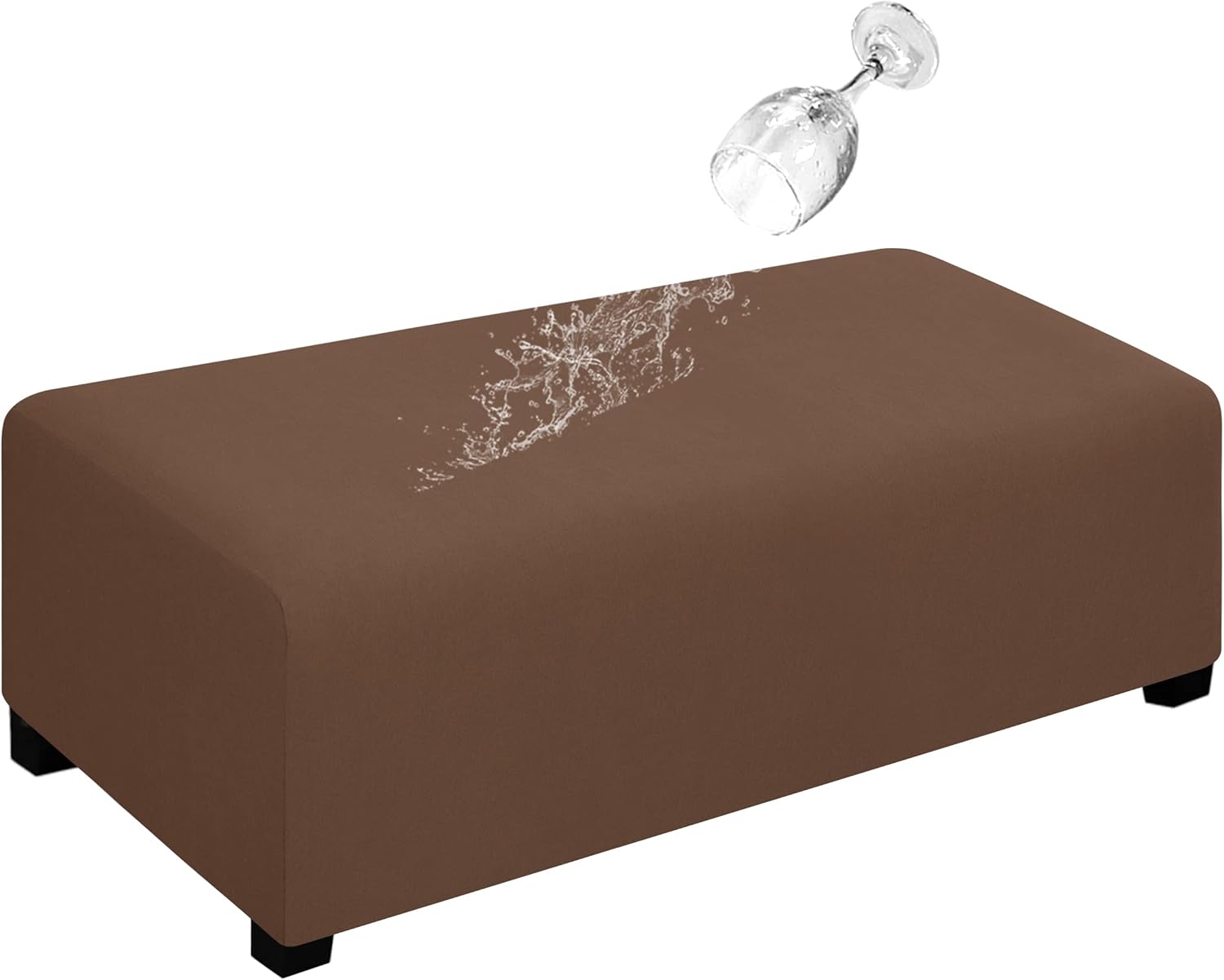 Dual Waterproof Stretch Ottoman Cover