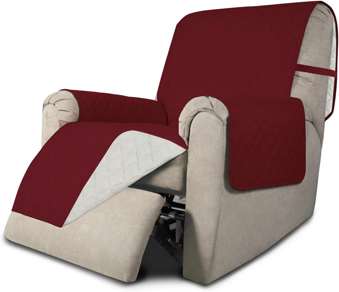 Easy-Going Reversible Couch Cover for 3 Cushion Couch Sofa