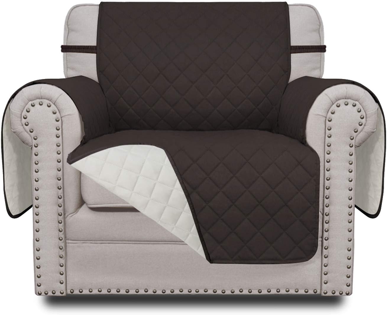 Easy-Going Reversible Couch Cover for 3 Cushion Couch Sofa