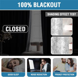 100% Blackout Curtains 84 inch Length 2 Panels Set Cattleya Floral Printed Drapes Leah Floral Thermal Curtains for Bedroom with Black Liner Sound Proof Curtains,