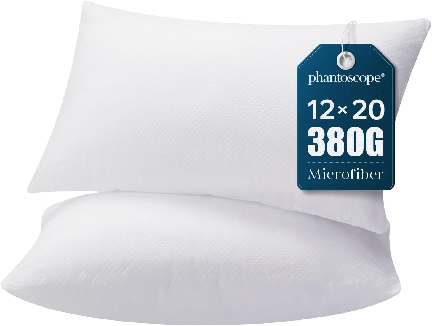 Phantoscope Pillow Inserts, Hypoallergenic 100% Virgin Fiber Square Form Microfiber Throw Pillow Inserts, Couch Bed Pillows 45x45 cm, 18x18 Inch (Pack of 4)