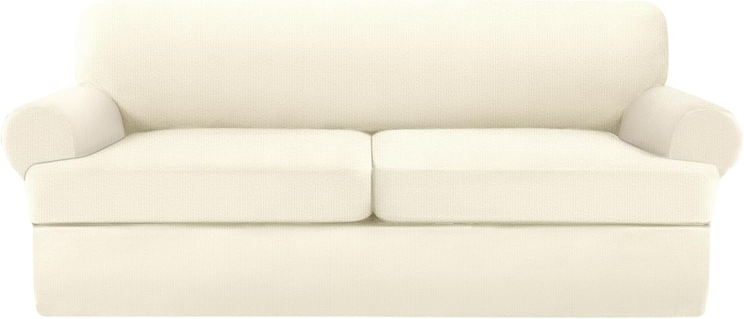 2 Pieces T Cushion Chair Covers