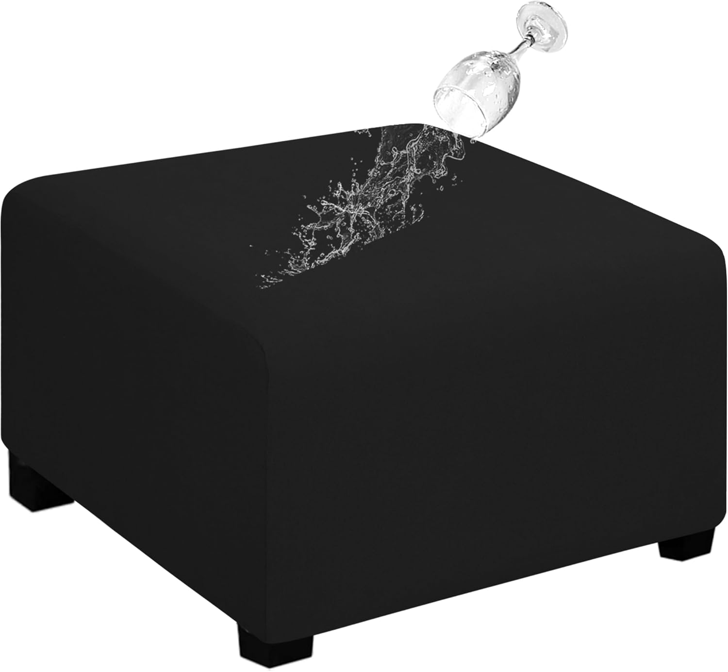 Dual Waterproof Stretch Ottoman Cover