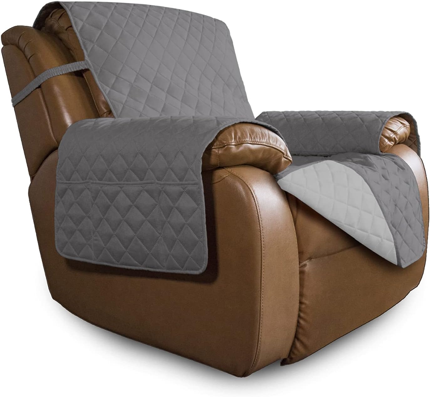 Easy-Going Reversible Couch Cover for 3 Cushion Couch Sofa