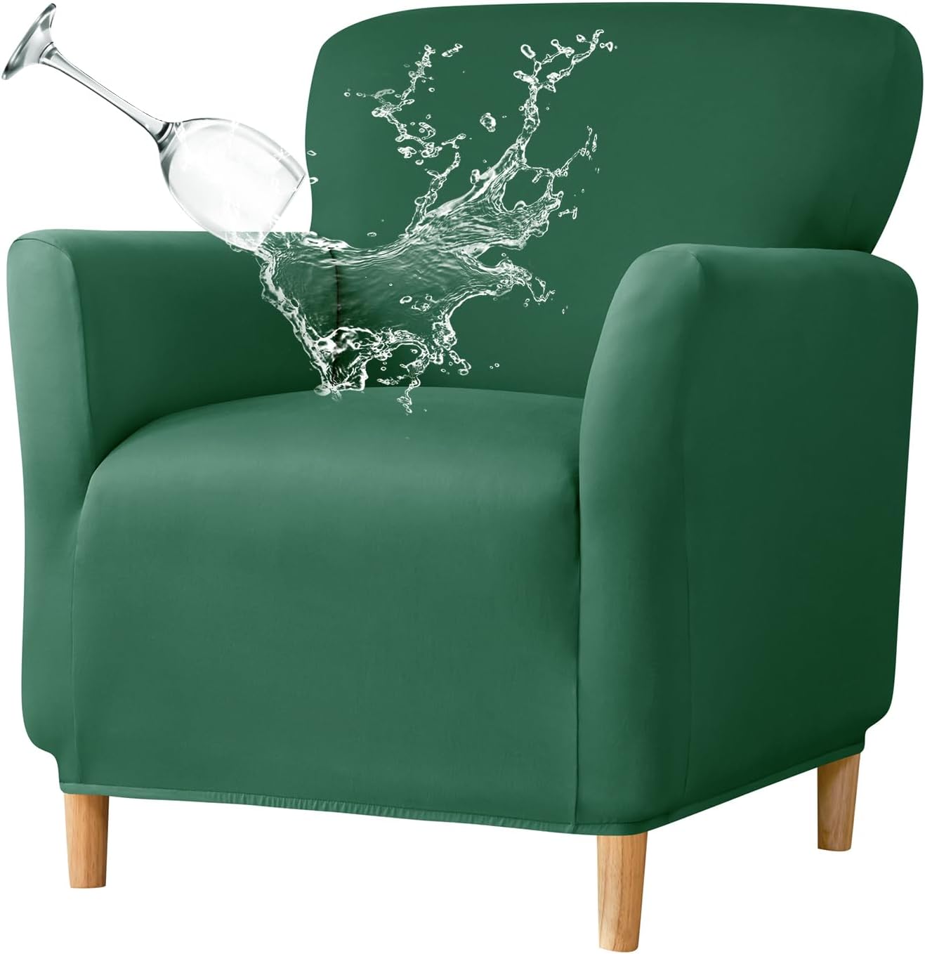 Printed Banquet Armchair Slipcovers Soft Chair Covers Armchair 1-Piece Stretch Chair Covers for Living Room Nonslip Outdoor Armchair Slipcover Kids Pets Friendly Furniture Protector,01