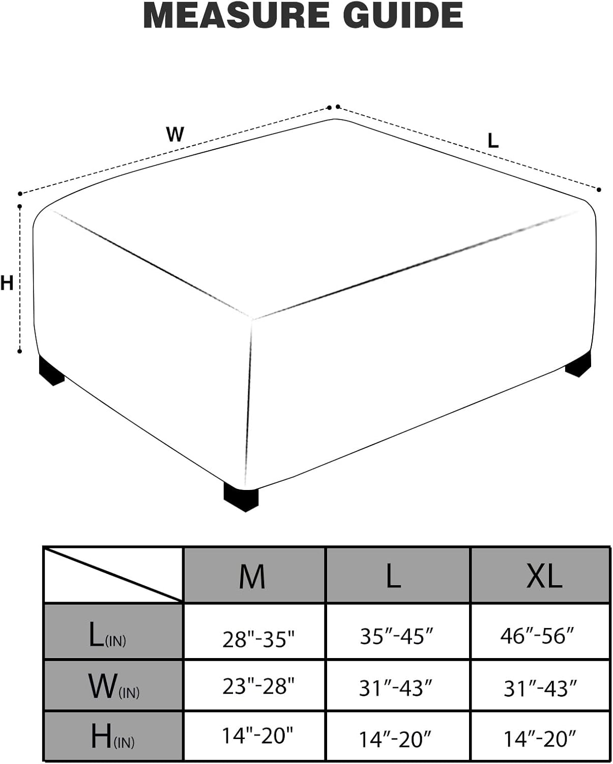Square Ottoman Cover
