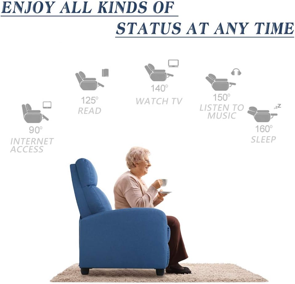 Theater Seating Single Reclining Sofa Lounge