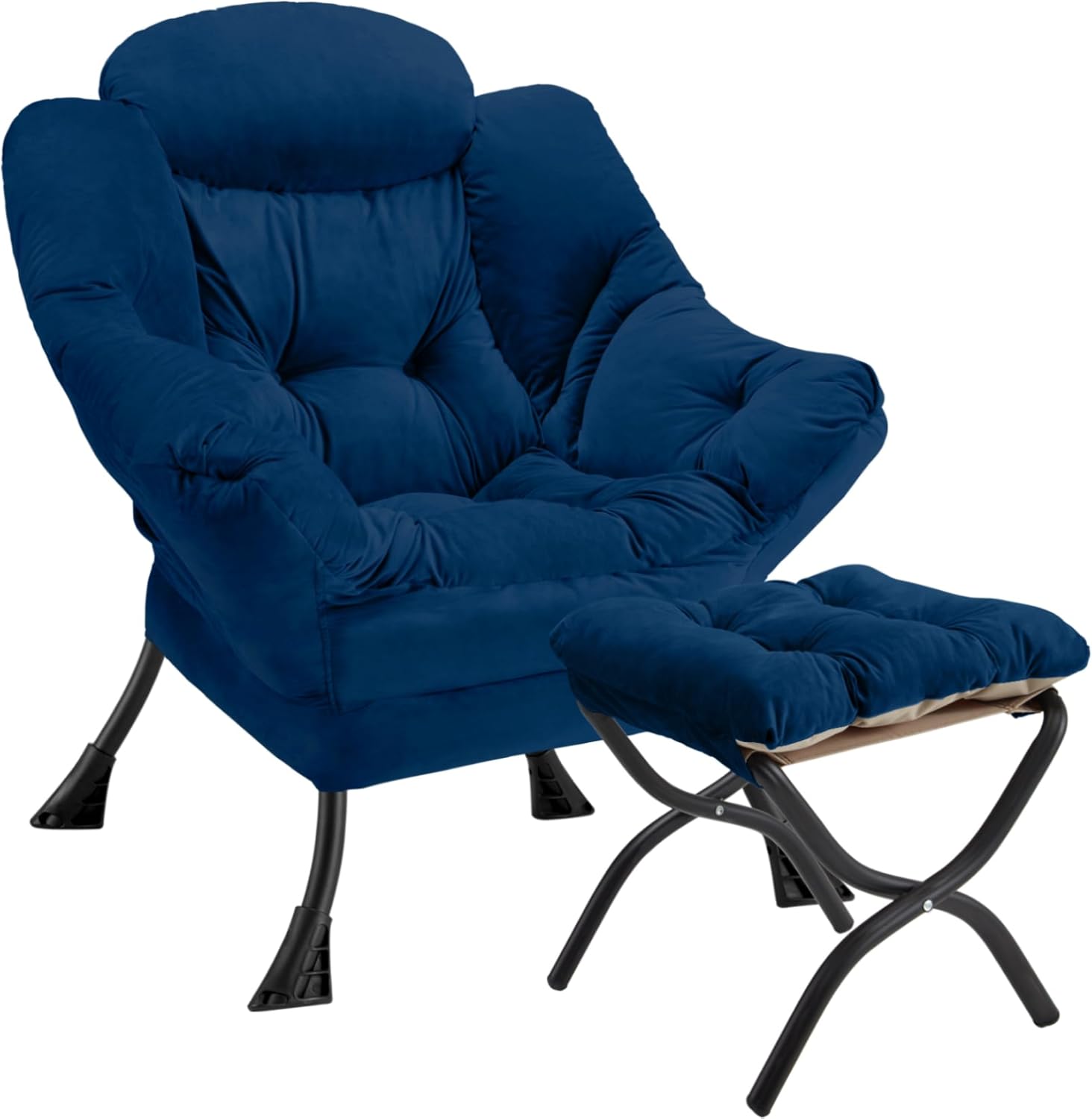 Lazy Chair with Folding Ottoman