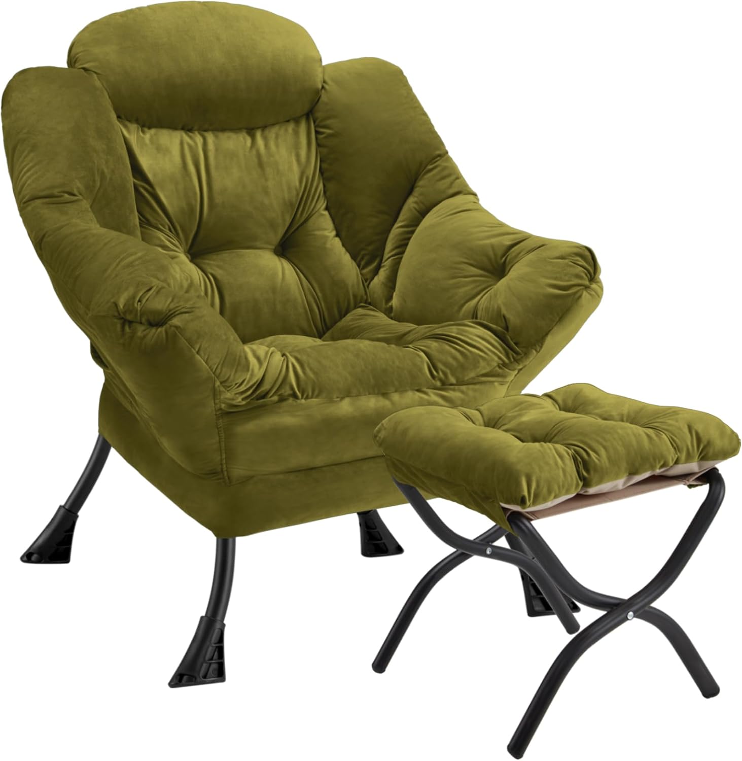 Lazy Chair with Folding Ottoman
