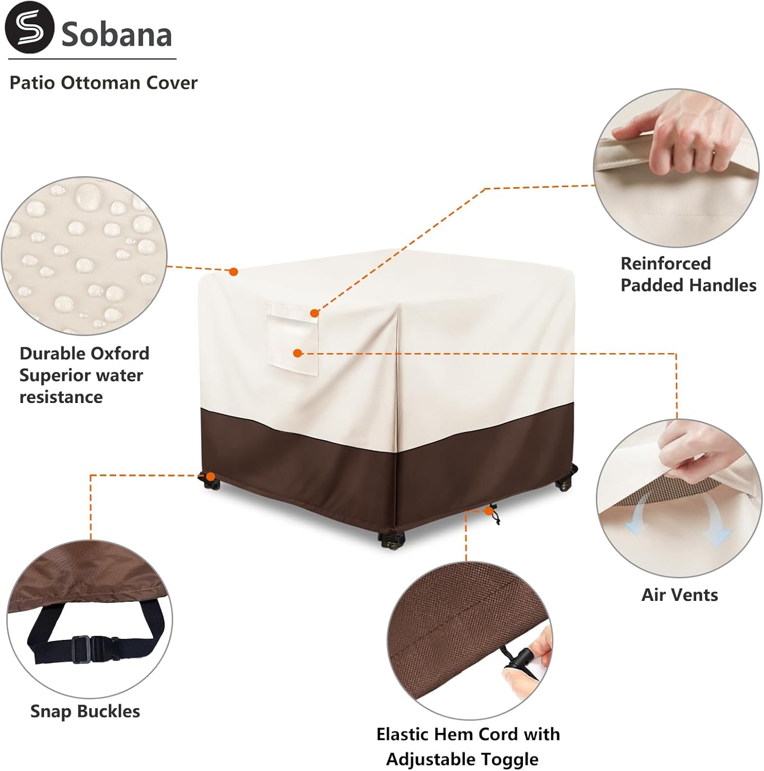 Ottoman Cover Waterproof
