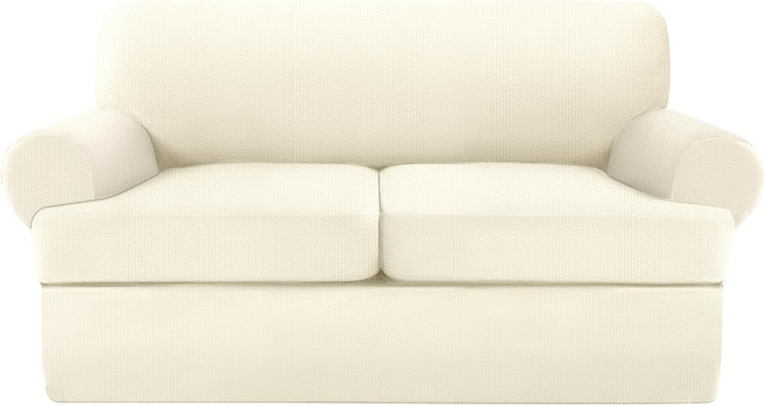 2 Pieces T Cushion Chair Covers