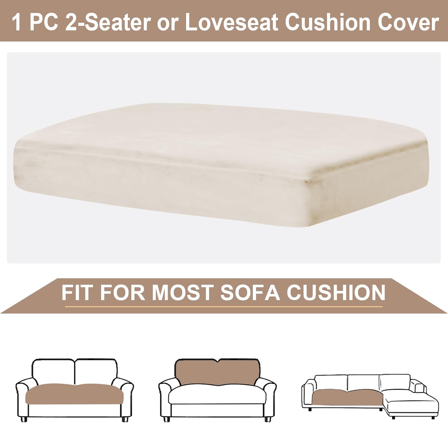 NAISI Sectional Couch Cover 4 Pieces Velvet Separate Couch Cushion Covers L Shape Soft Stretch Sofa Slipcovers with 2pcs Pillowcases for Left/Right Chaise Sectional Couch(3 Seater+1 Chaise,Dark Grey)