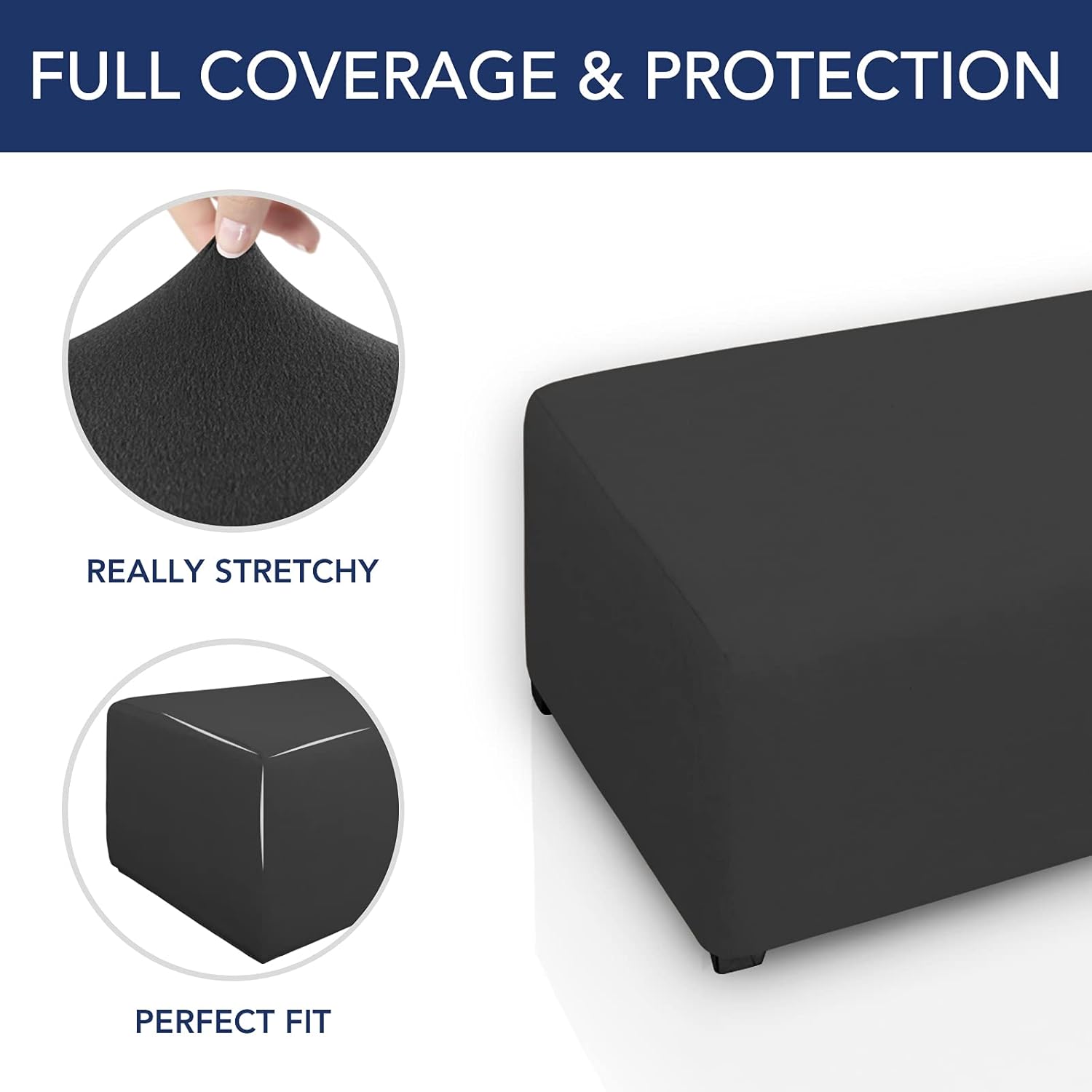 Fit Ottoman Cover Rectangle