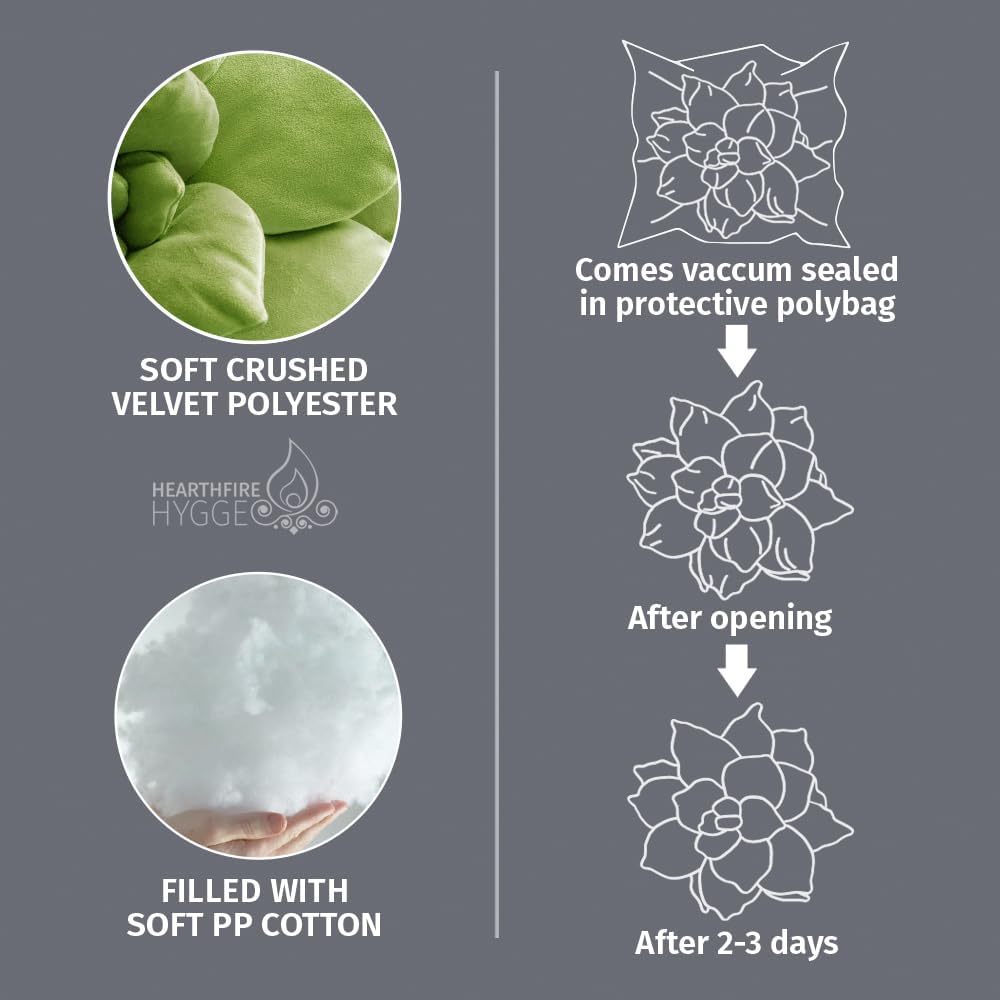 3D 17" Purple Succulent Pillow