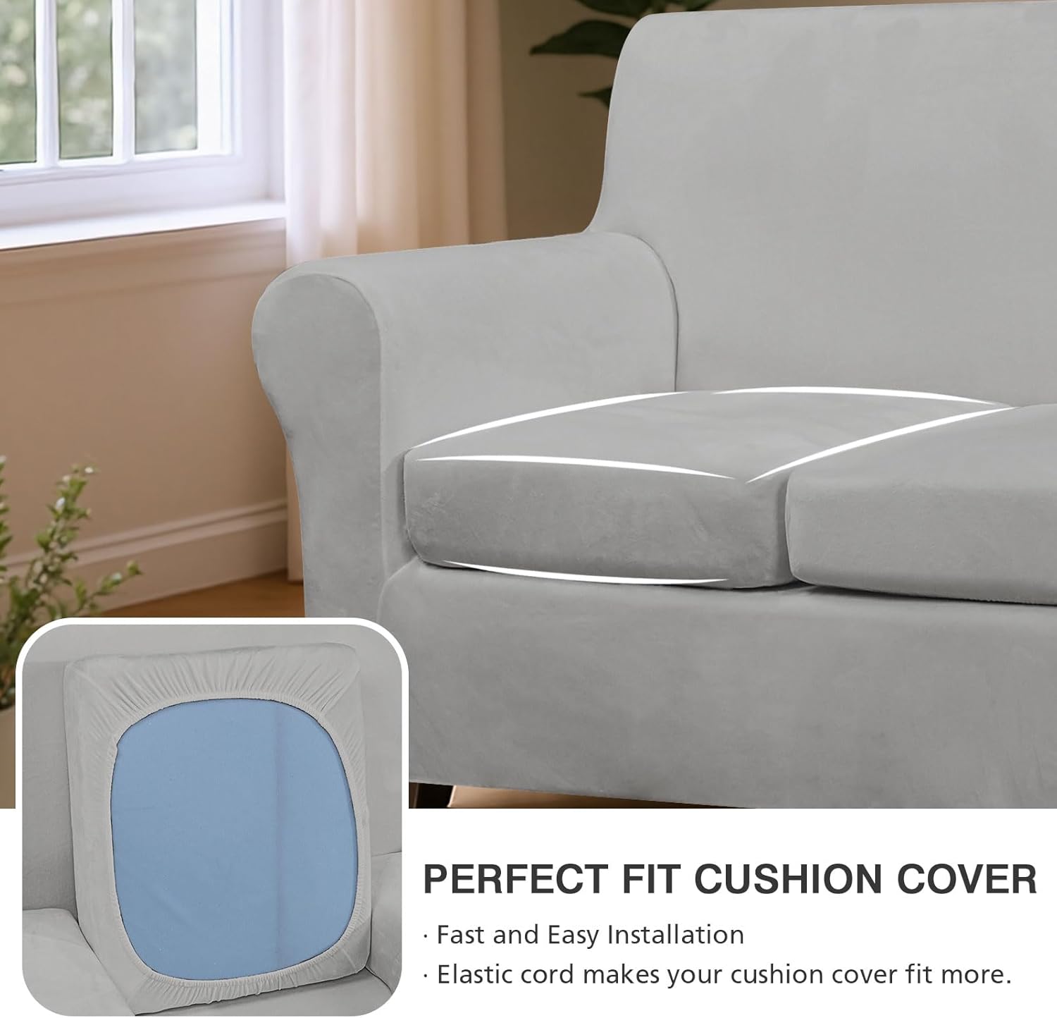 Stretch 4 Pieces Sofa Covers