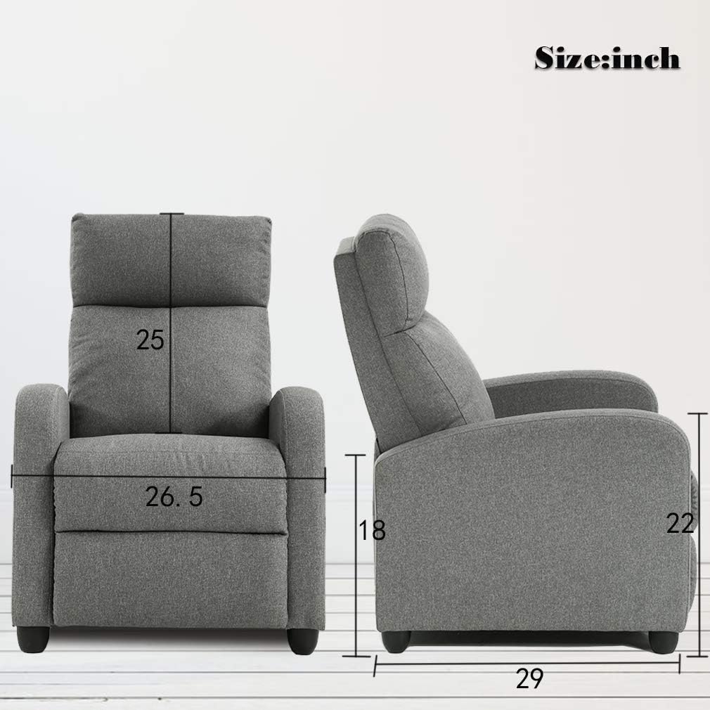 Theater Seating Single Reclining Sofa Lounge