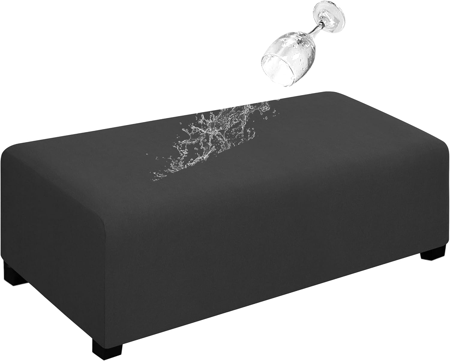 Dual Waterproof Stretch Ottoman Cover