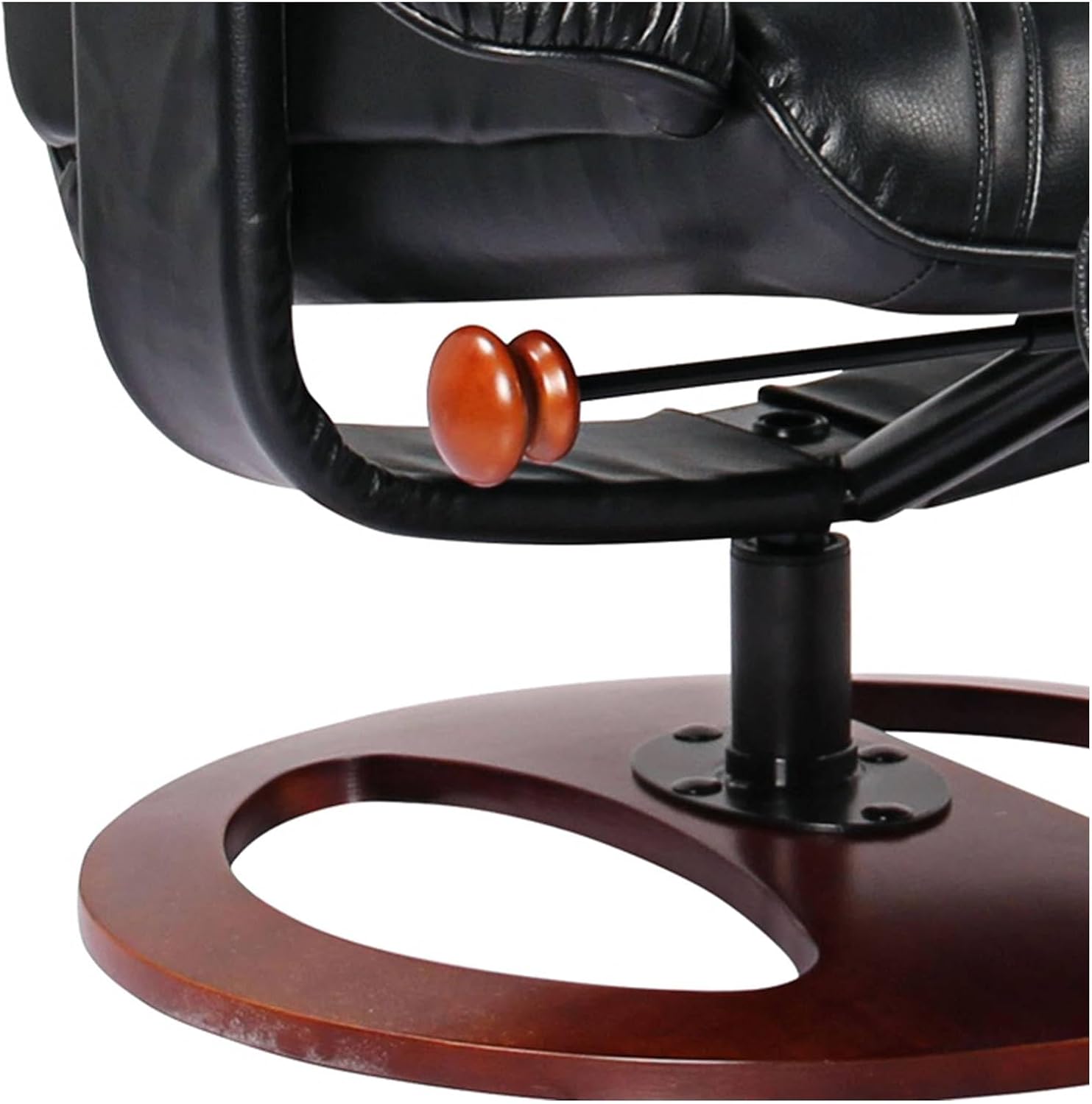 Leather Recliner with Ottoman Chair