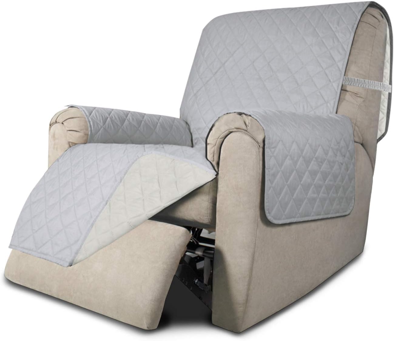 Easy-Going Reversible Couch Cover for 3 Cushion Couch Sofa