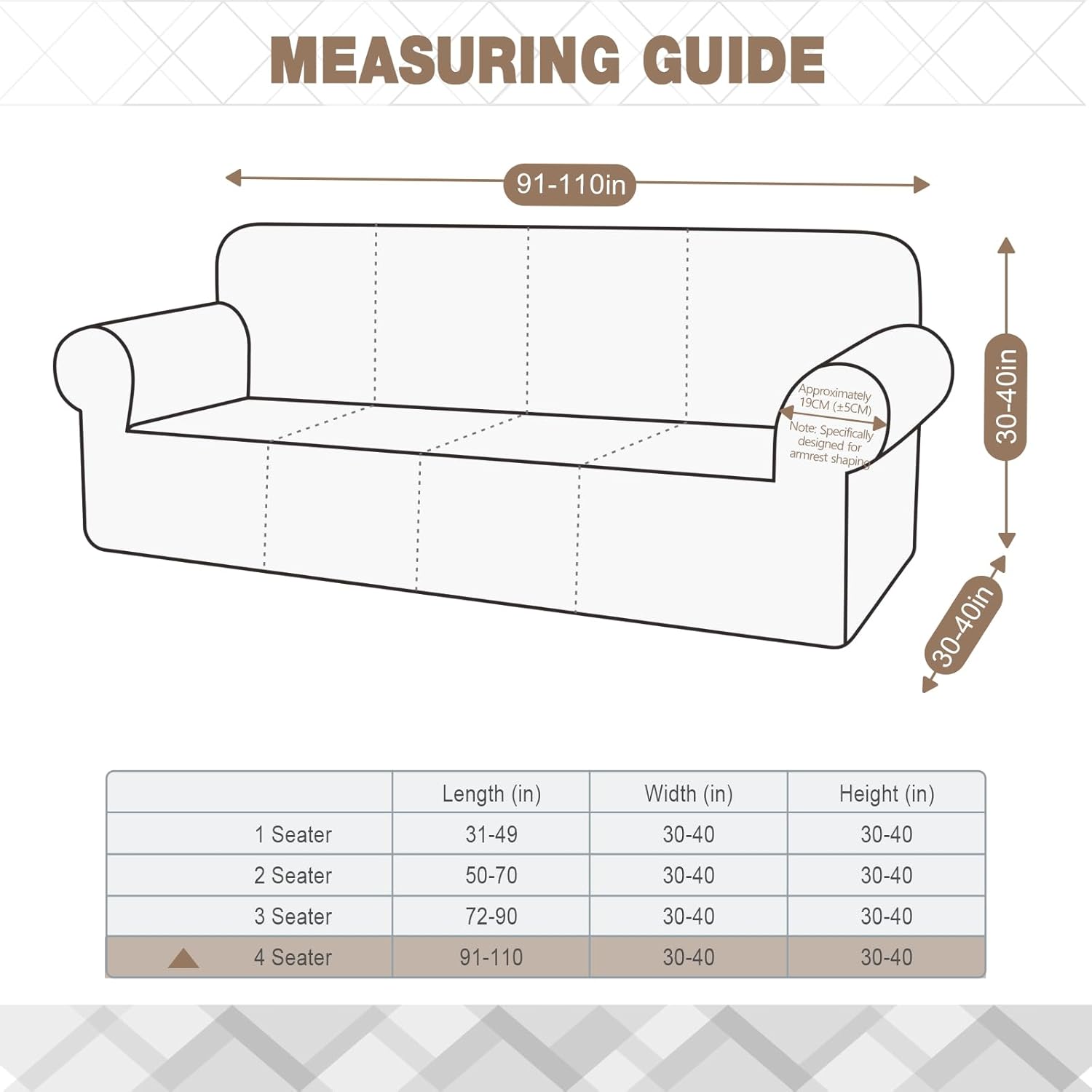 Stretch Sofa Cover 1 Piece Couch Covers