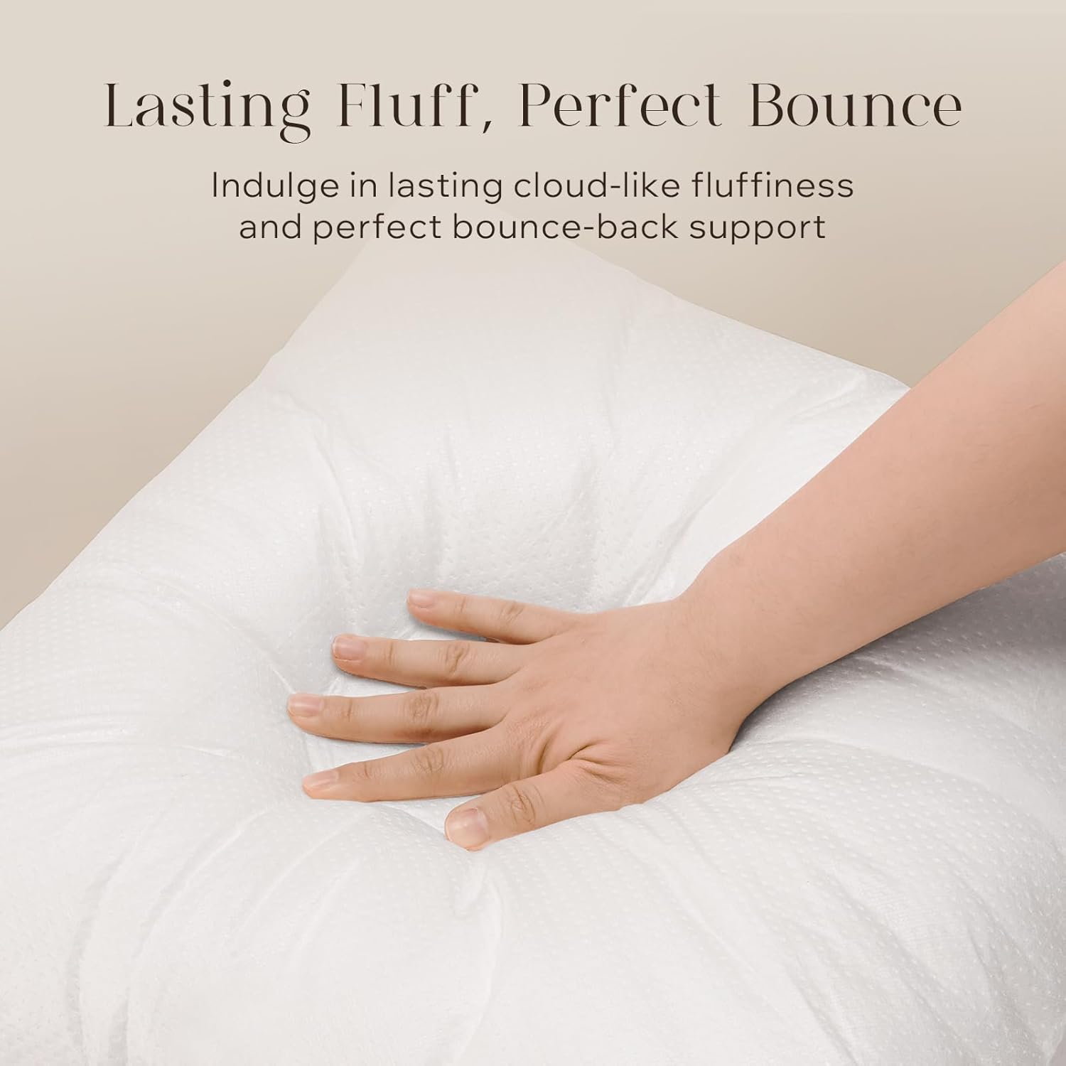 Phantoscope Pillow Inserts, Hypoallergenic 100% Virgin Fiber Square Form Microfiber Throw Pillow Inserts, Couch Bed Pillows 45x45 cm, 18x18 Inch (Pack of 4)