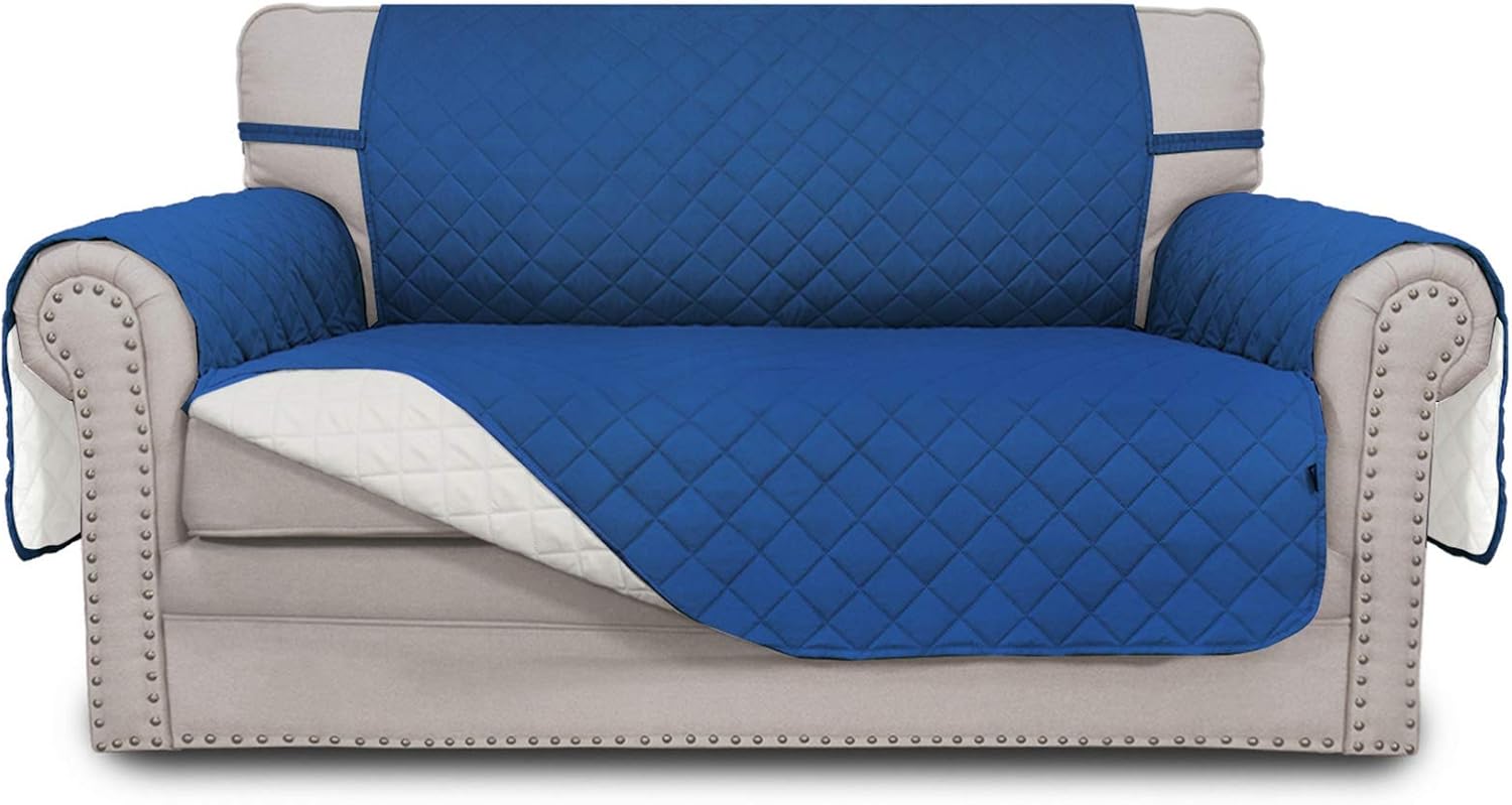 Easy-Going Reversible Couch Cover for 3 Cushion Couch Sofa
