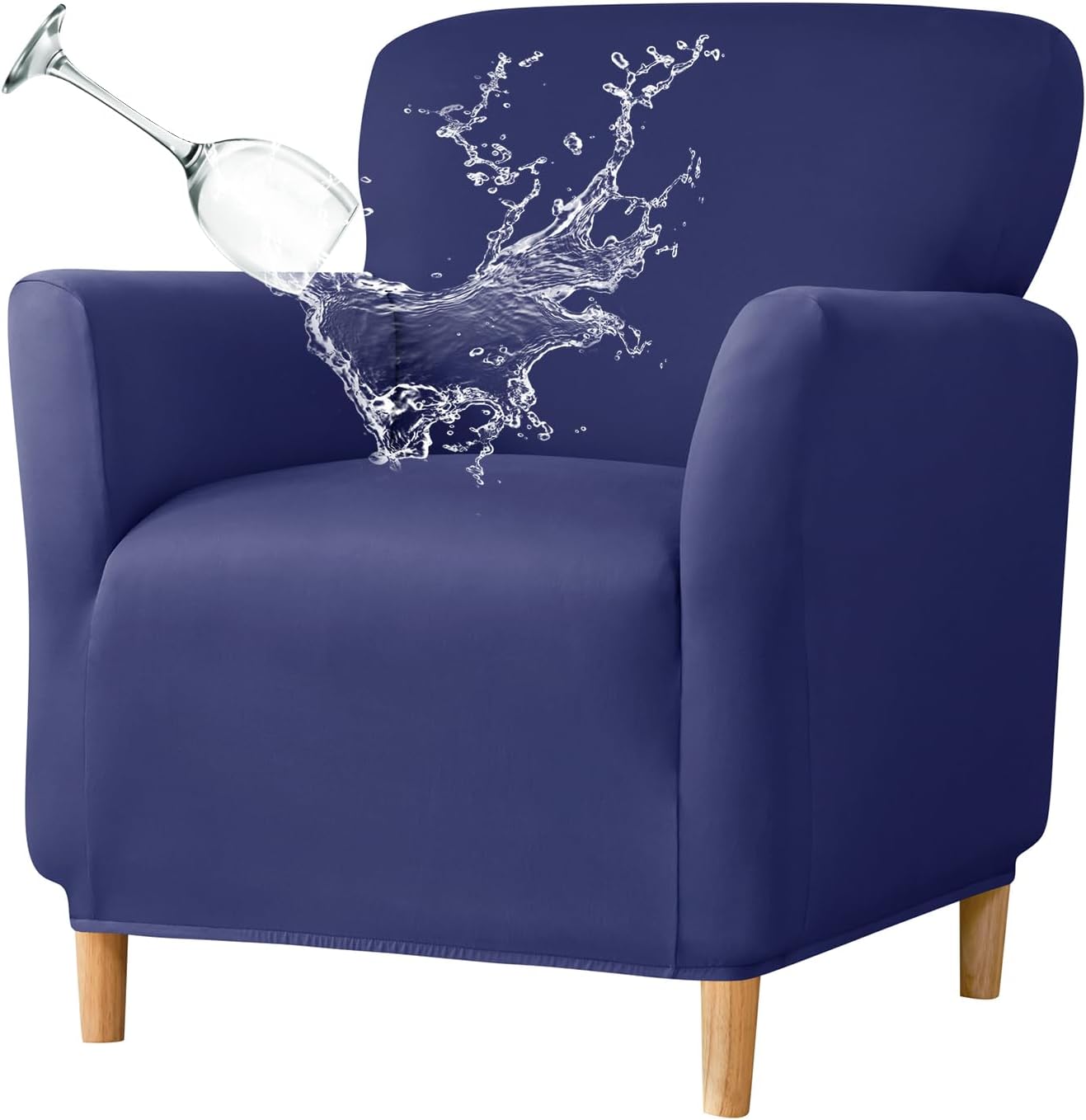 Printed Banquet Armchair Slipcovers Soft Chair Covers Armchair 1-Piece Stretch Chair Covers for Living Room Nonslip Outdoor Armchair Slipcover Kids Pets Friendly Furniture Protector,01