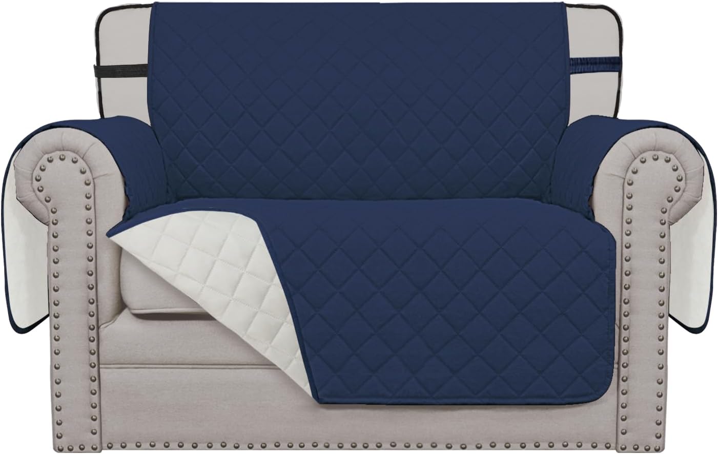 Easy-Going Reversible Couch Cover for 3 Cushion Couch Sofa