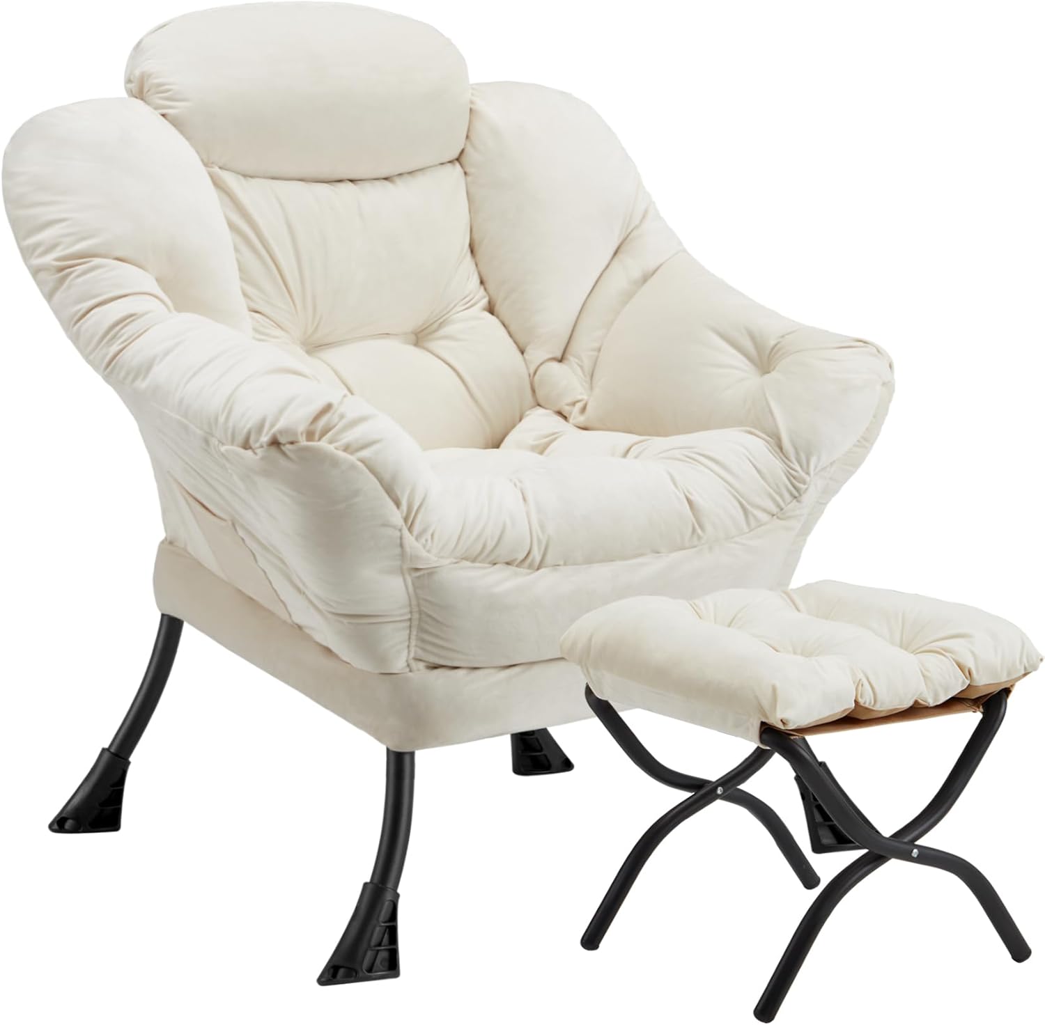 Lazy Chair with Folding Ottoman