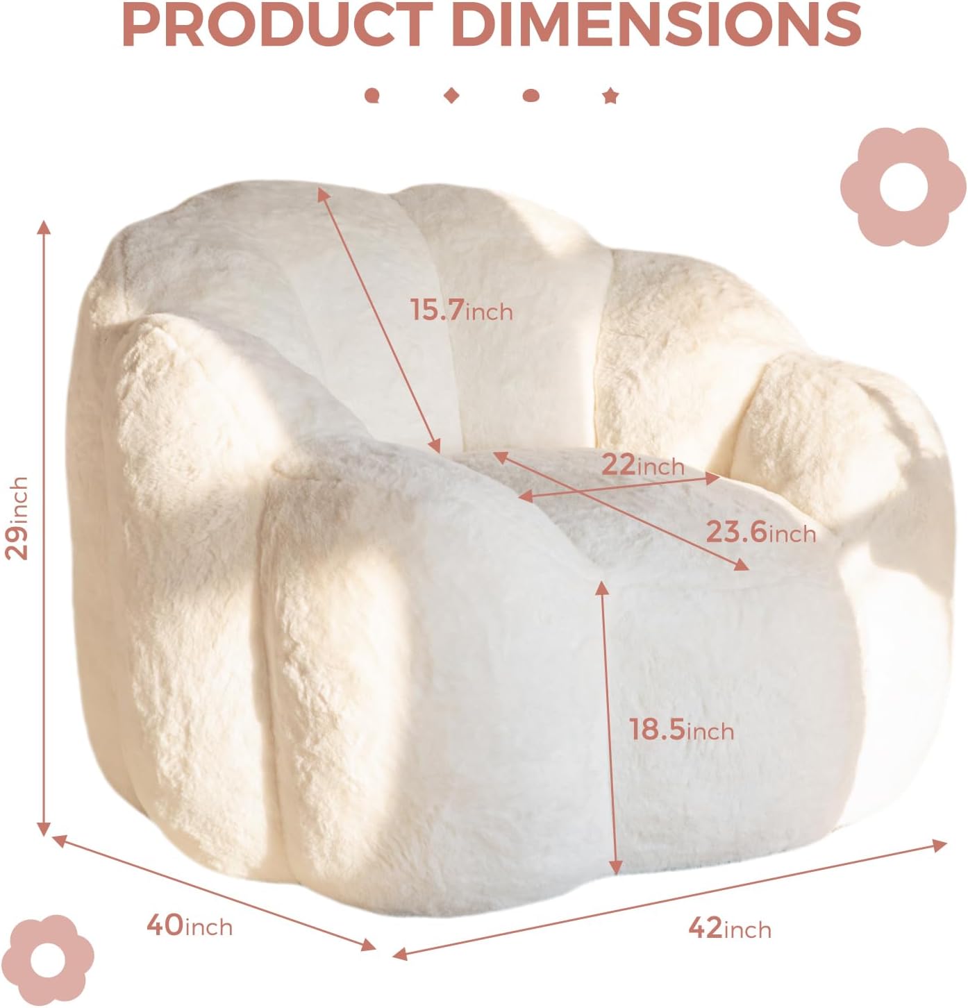 Bean Bag Chair for Adults,