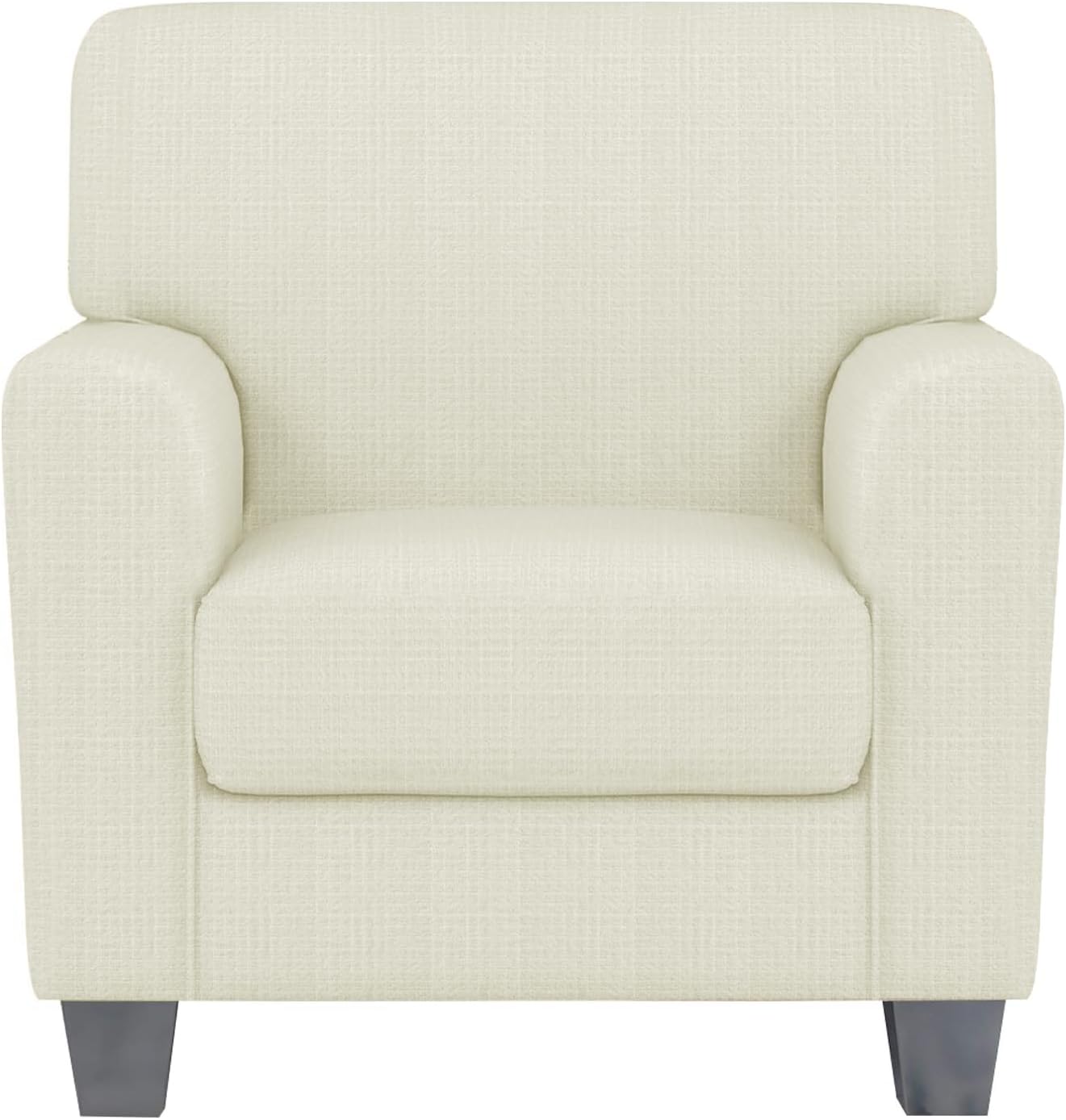 ZNSAYOTX 2 Piece Chair Covers for Living Room with Arms Anti Slip Stretch Arm Chair Slipcovers Sofa Armchair Slipcover Machine Washable Furniture Protector (Black and White, Chair)