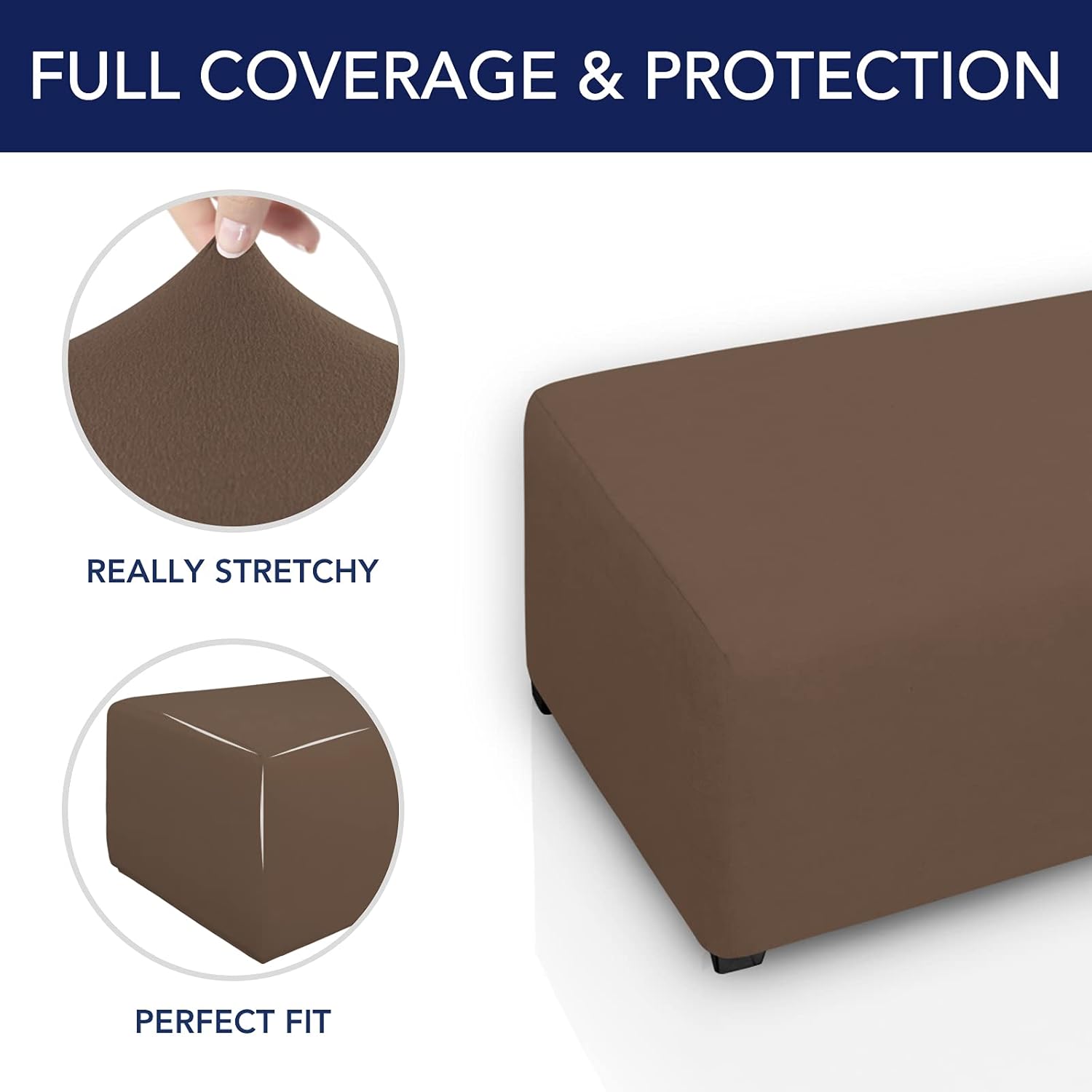 Fit Ottoman Cover Rectangle
