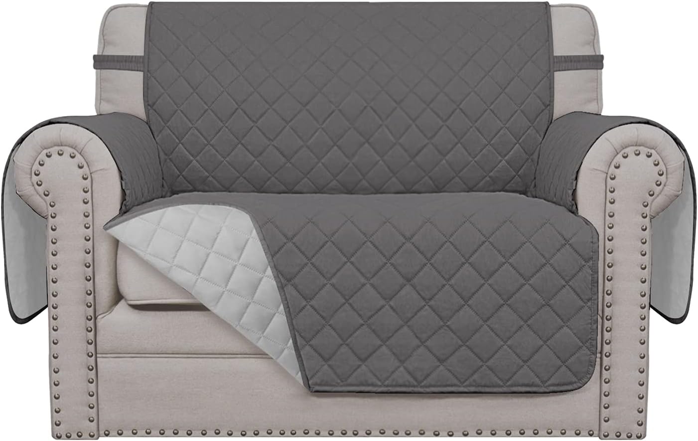 Easy-Going Reversible Couch Cover for 3 Cushion Couch Sofa