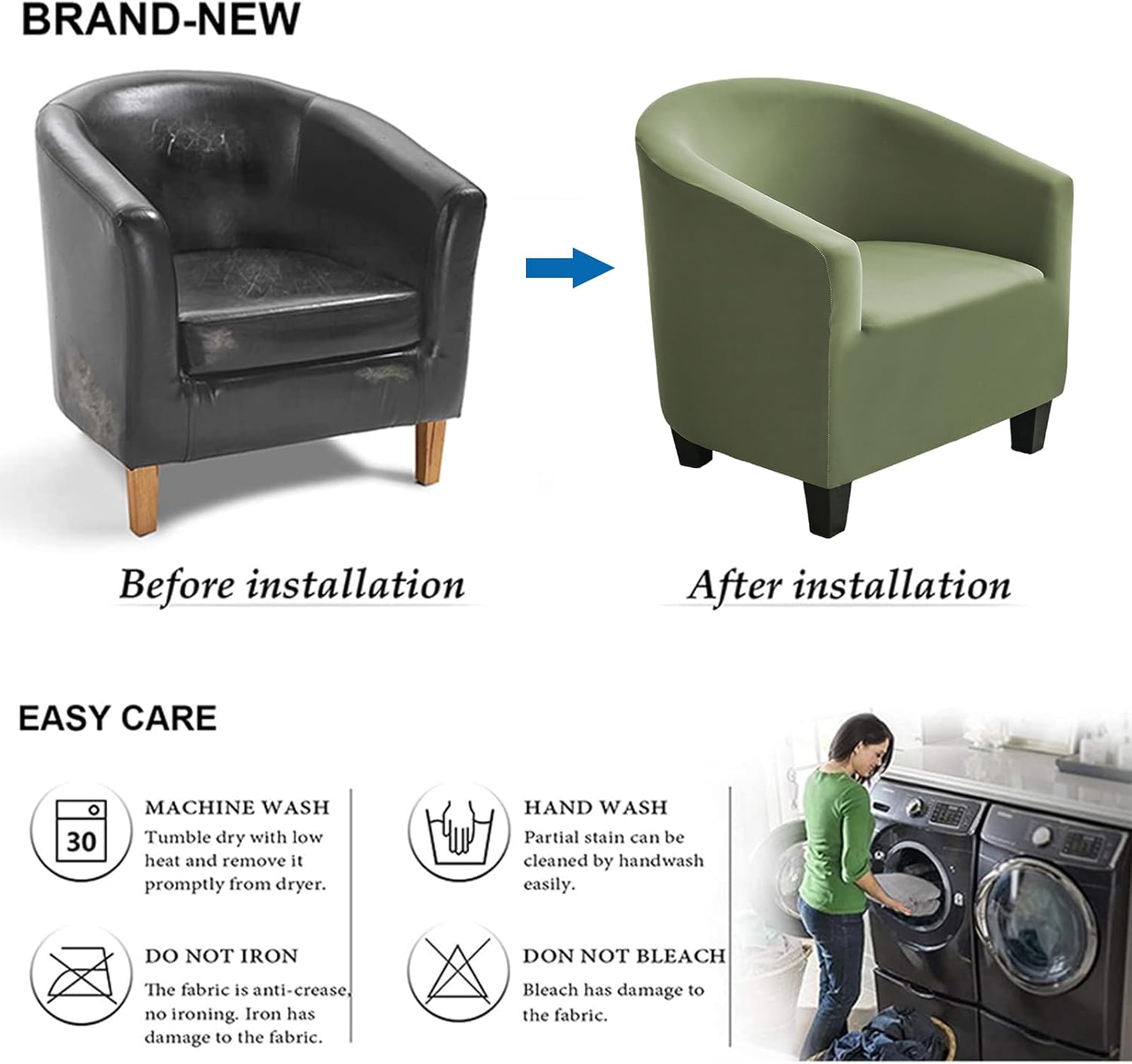 Club Chair Slipcover