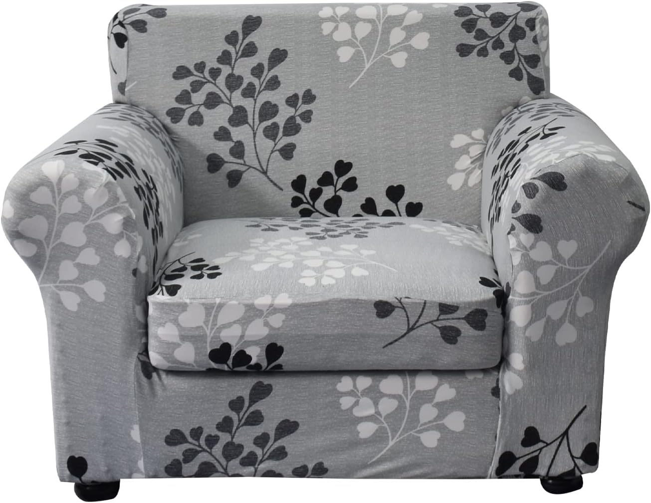 KRFOONN 2 Piece Chair Covers Printed Sofa Covers Couch Covers Washable Armchair Sofa Couch Slipcover Furniture Protector with Elastic Bottom for Living Room (Armchair, 23), Small