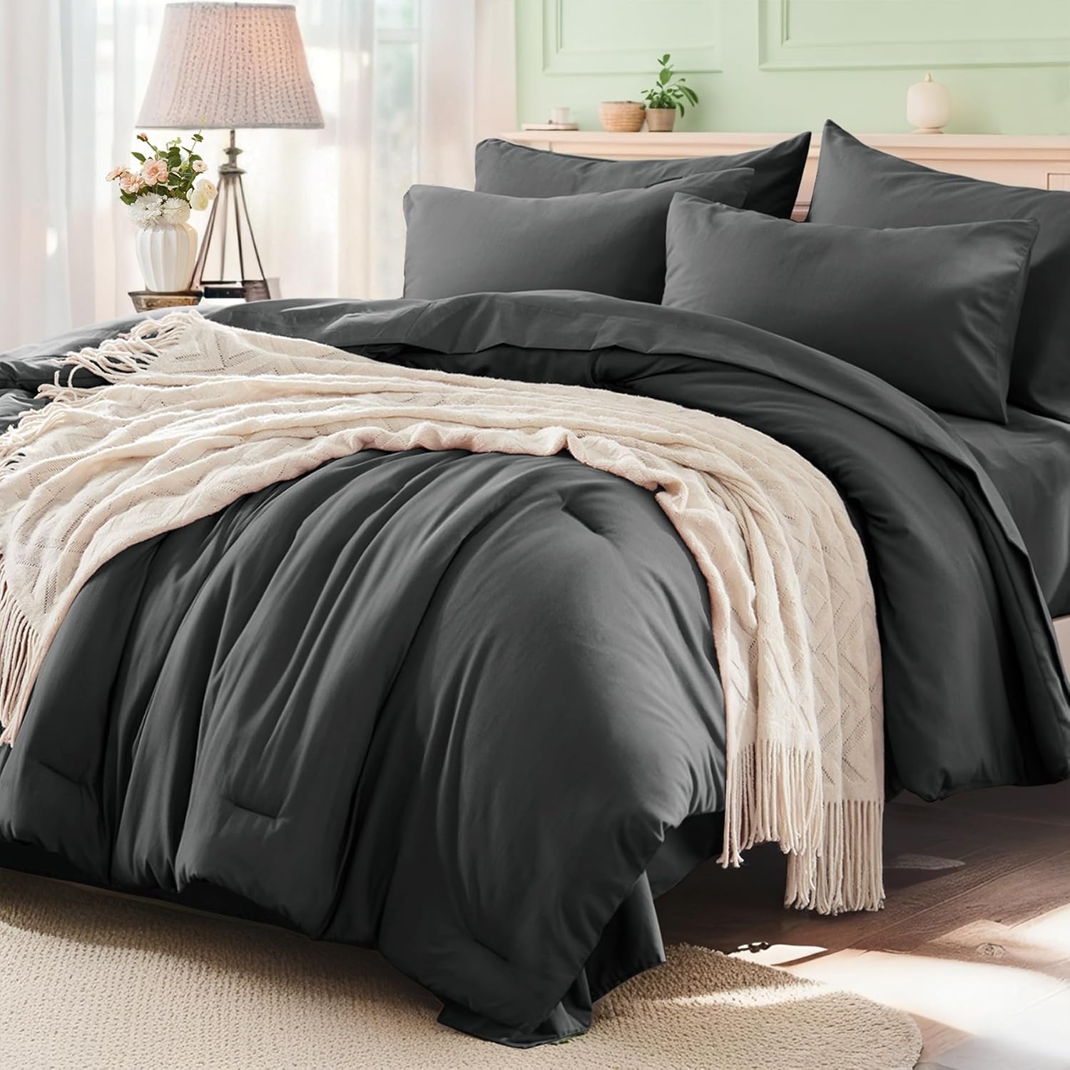 Queen Comforter Set 7 Pieces