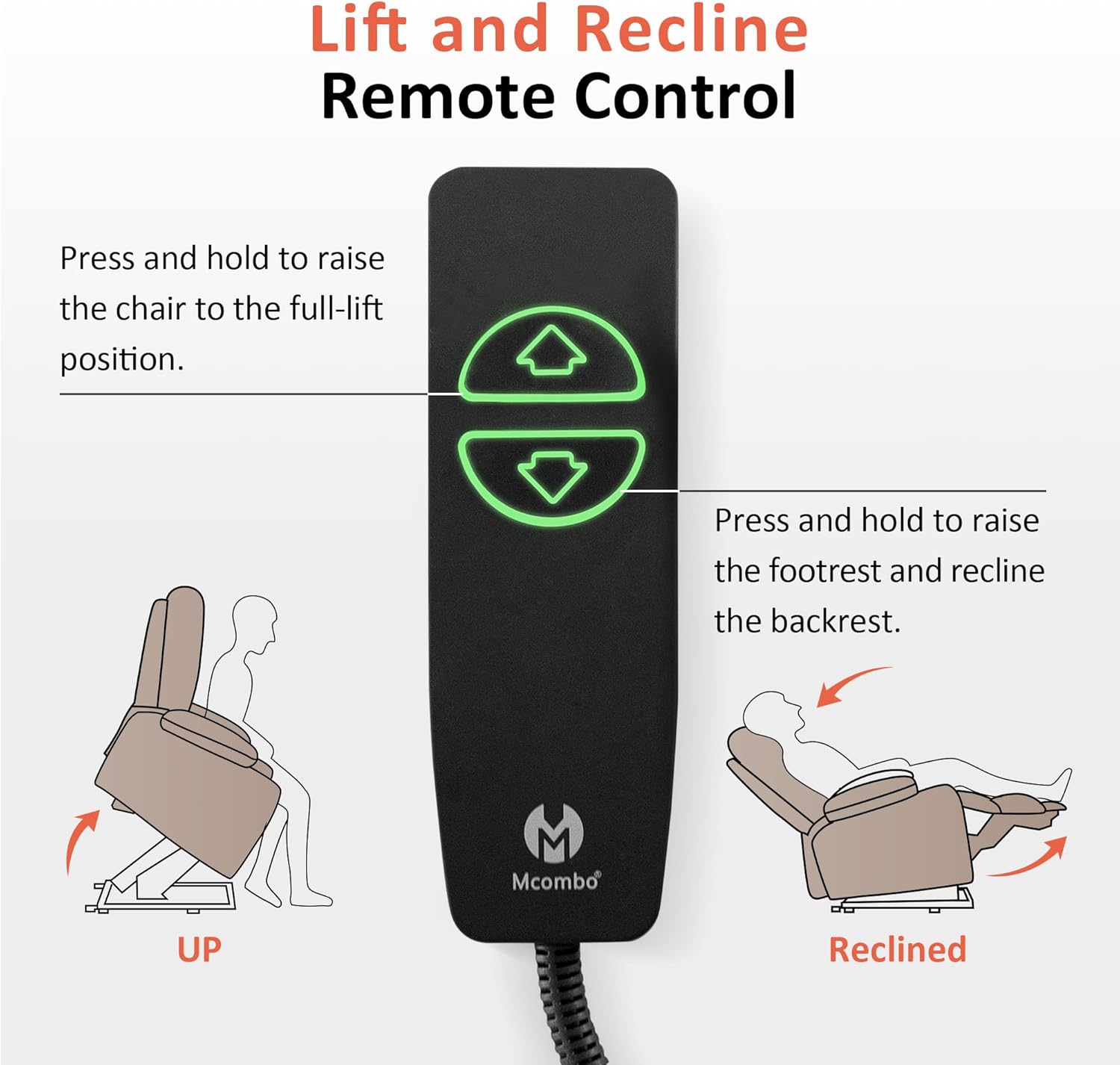 Electric Power Lift Recliner Chair Sofa with Massage and Heat