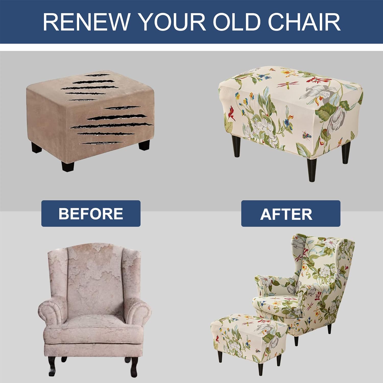 Stretch Wing Chair Cover