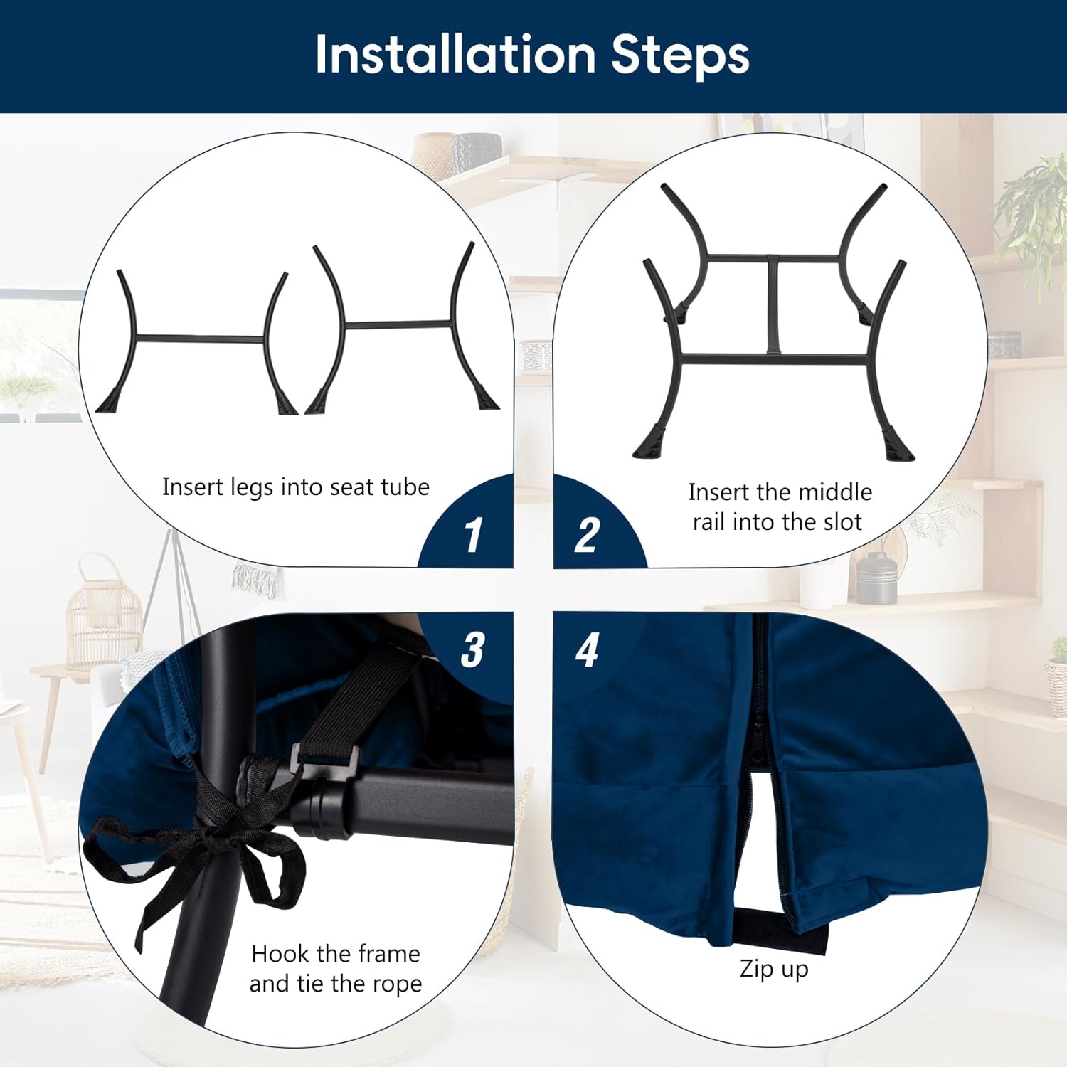 Lazy Chair with Folding Ottoman